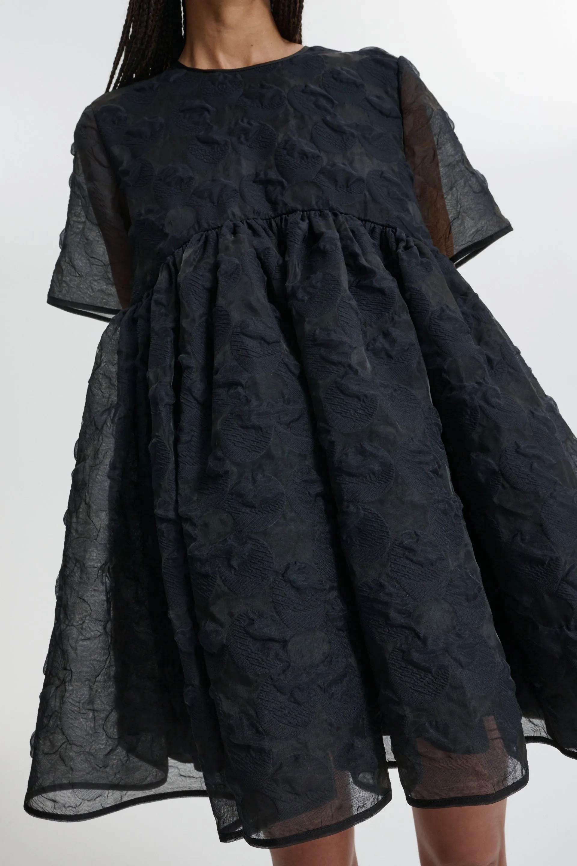 CBBRITNEY | DRESS PLUMERIA MATELASSÉ BLACK sold by Cecilie Bahnsen product image thumbnail 4