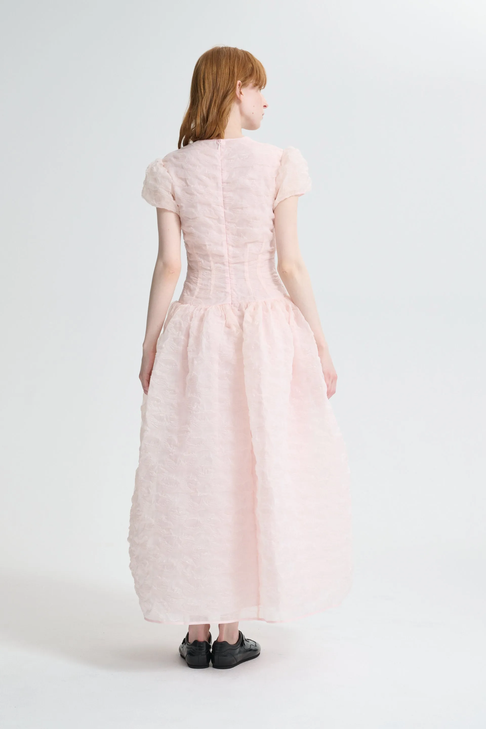 CBCLEOPATRA | DRESS PLUMERIA MATELASSÉ LIGHT PINK sold by Cecilie Bahnsen product image thumbnail 3