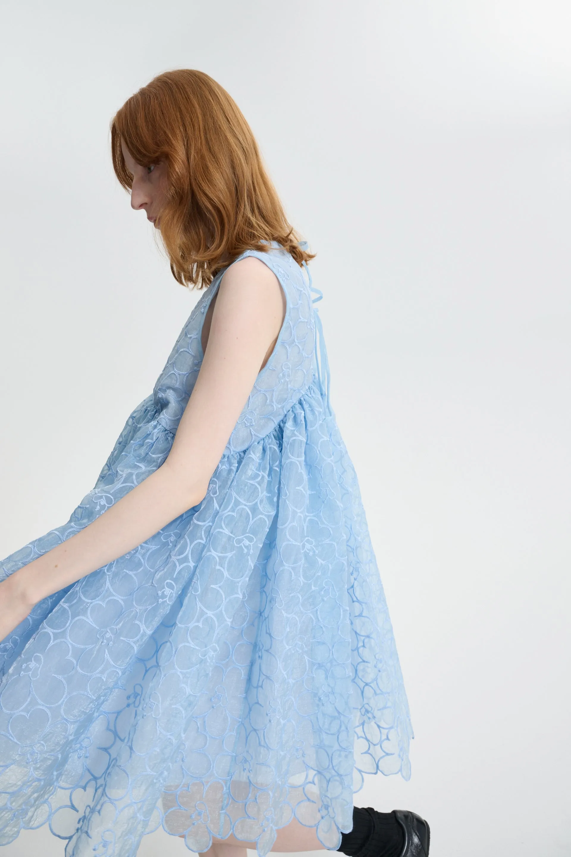 CBCHARLOTTA | DRESS FELICIA EMBROIDERY LIGHT BLUE sold by Cecilie Bahnsen product image thumbnail 3
