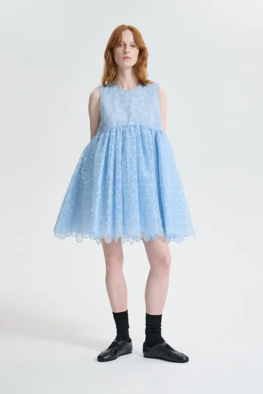 CBCHARLOTTA | DRESS FELICIA EMBROIDERY LIGHT BLUE sold by Cecilie Bahnsen