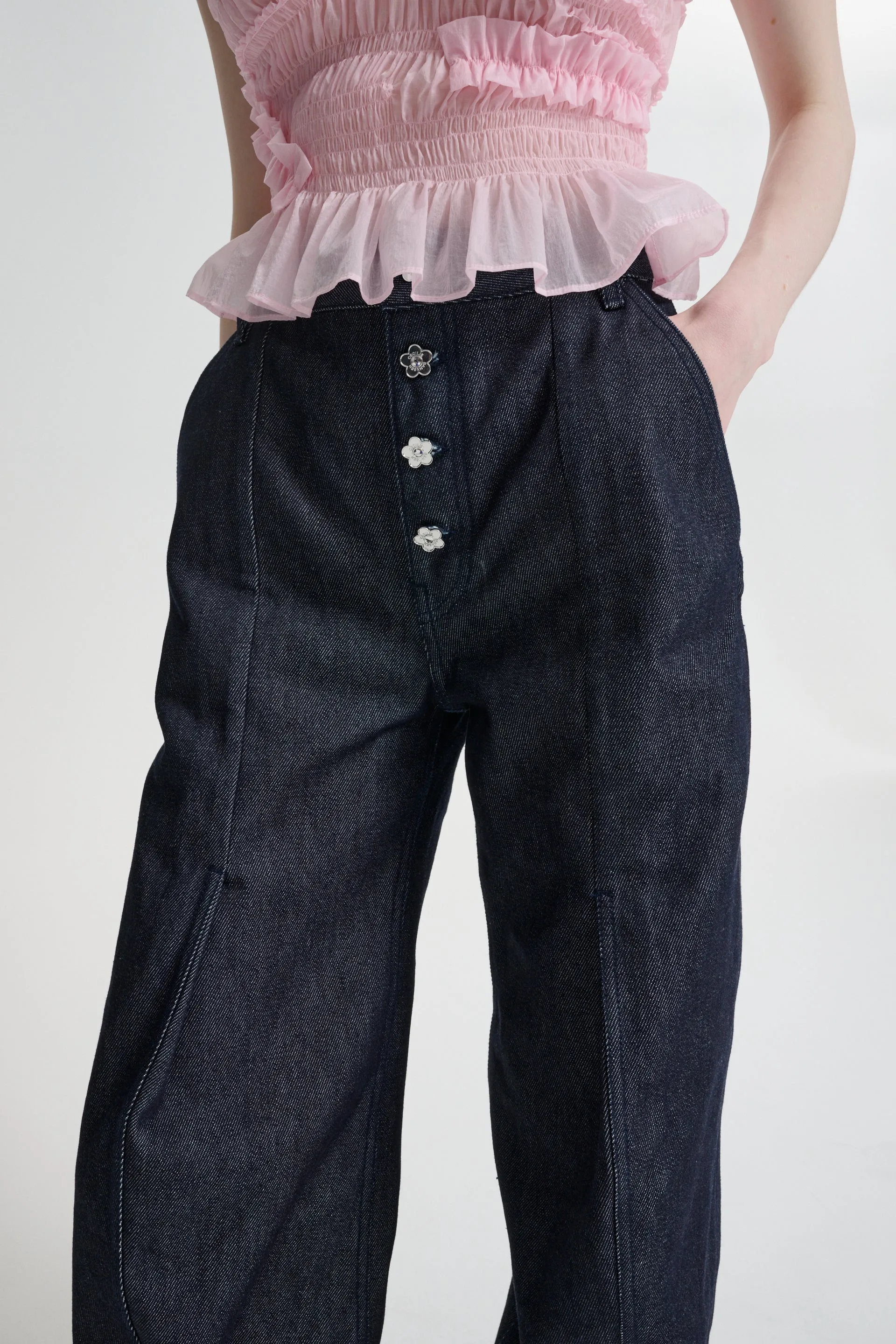 CBCARMELA | DENIM TROUSERS DENIM INDIGO sold by Cecilie Bahnsen product image thumbnail 2