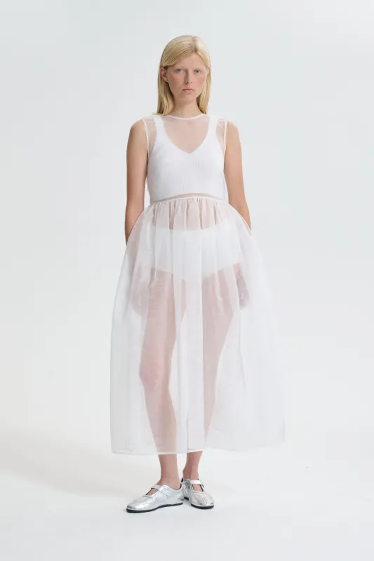 CBCAMILLA | OVERLAY LIQUID MYRTIA WHITE made by Cecilie Bahnsen