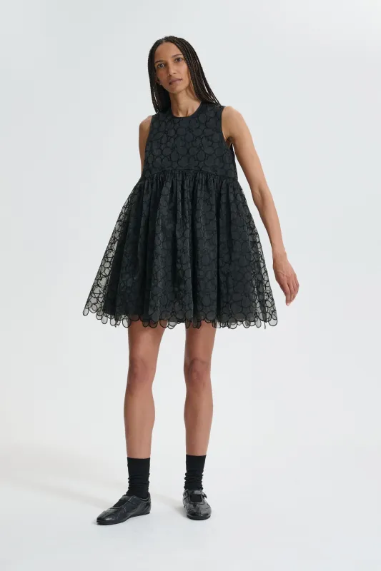 CBCHARLOTTA | DRESS FELICIA EMBROIDERY BLACK sold by Cecilie Bahnsen