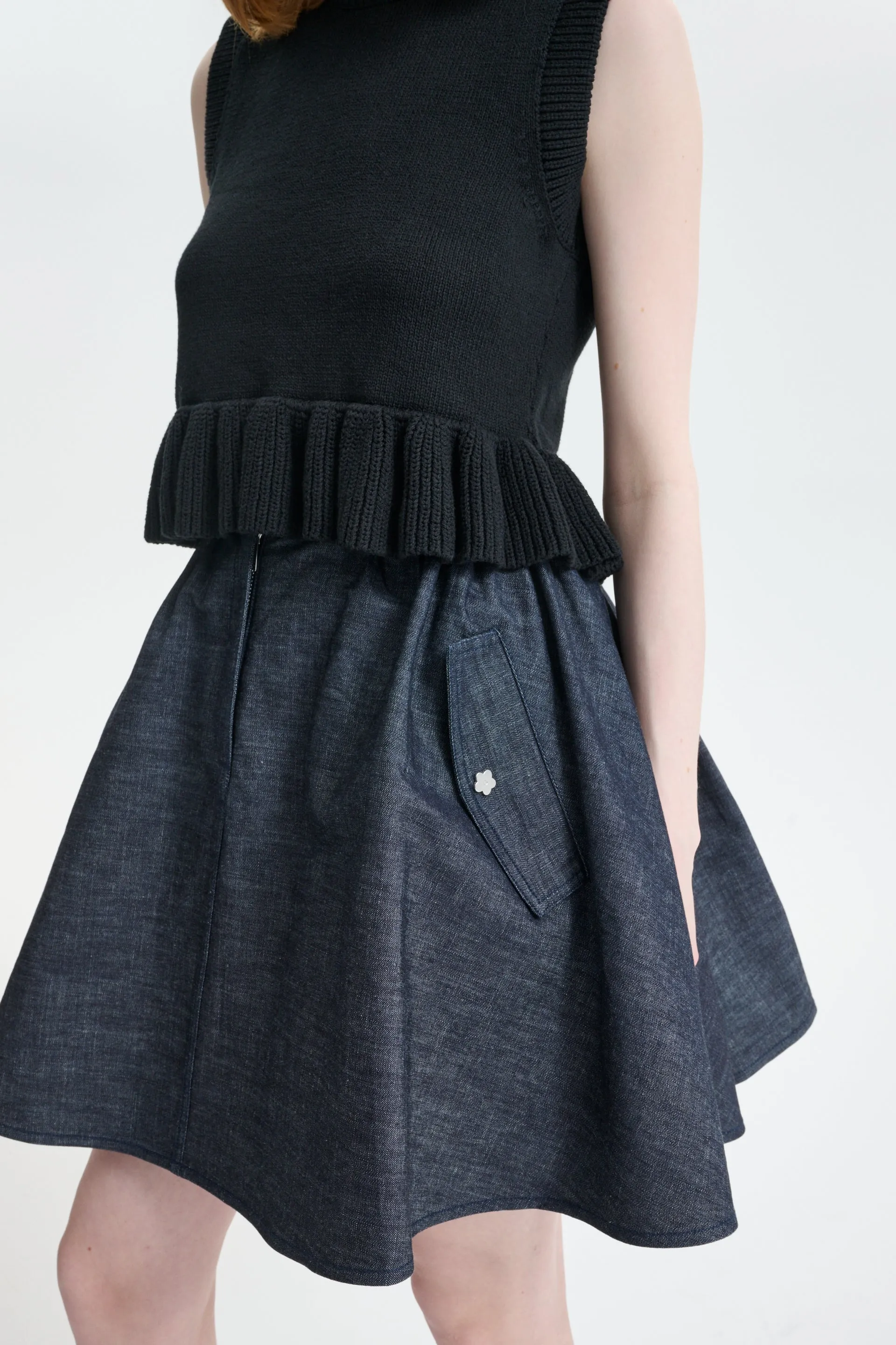 CBCICI | DENIM SKIRT LIGHT DENIM INDIGO sold by Cecilie Bahnsen product image thumbnail 2