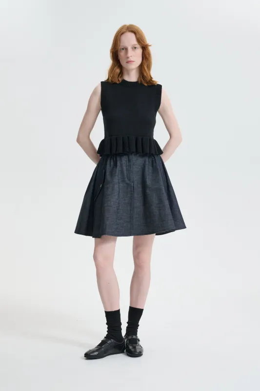 CBCICI | DENIM SKIRT LIGHT DENIM INDIGO made by Cecilie Bahnsen