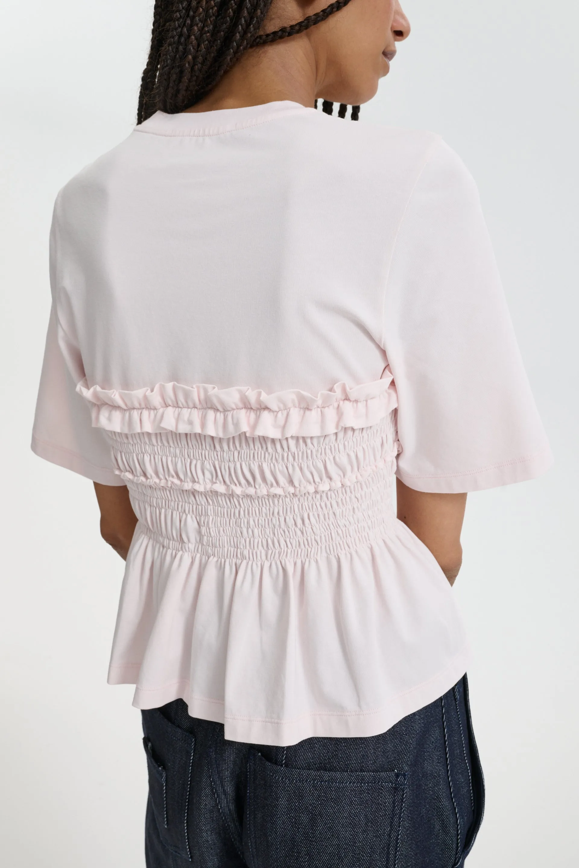 CBVILDE | T-SHIRT JERSEY LIGHT PINK sold by Cecilie Bahnsen product image thumbnail 2