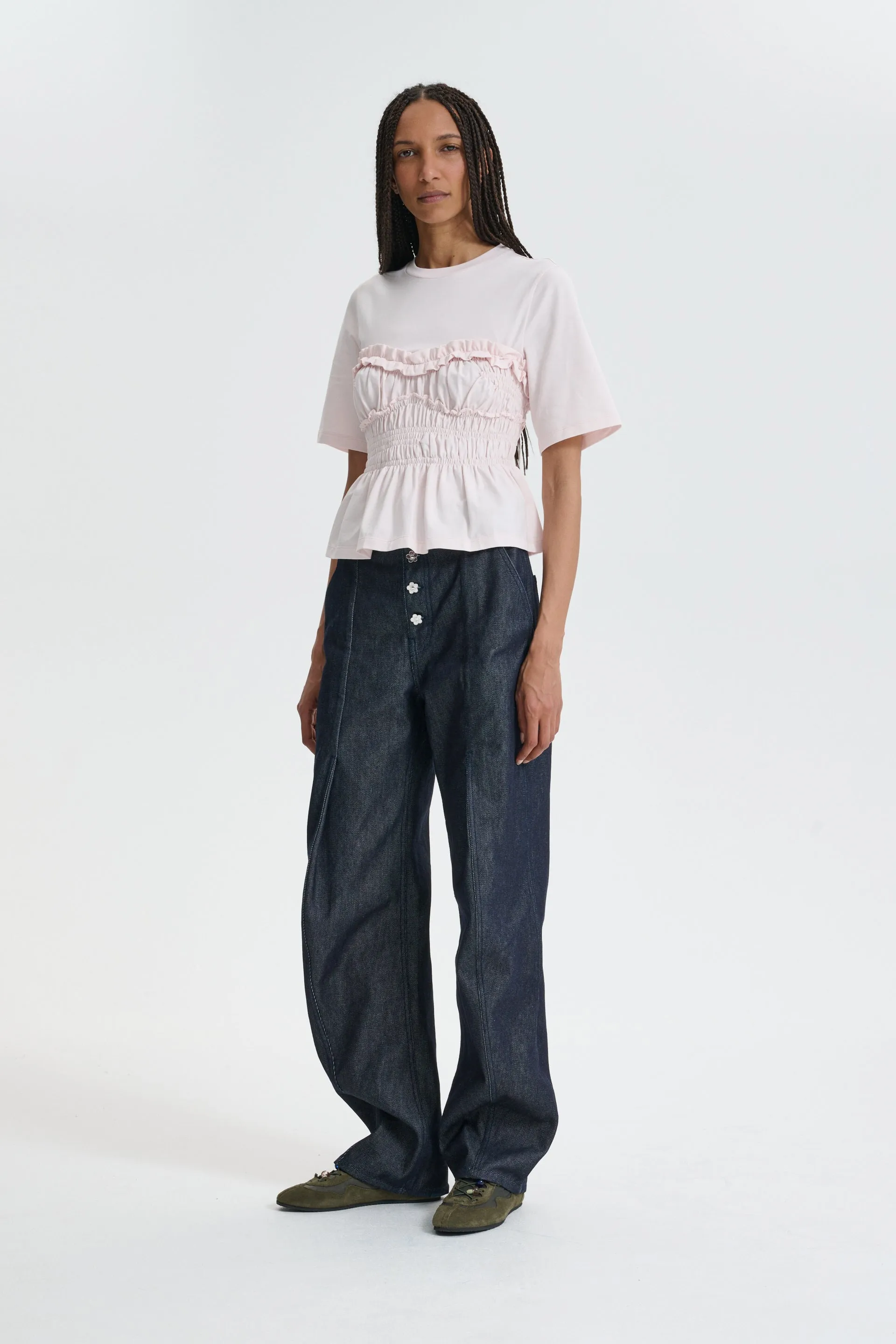 CBVILDE | T-SHIRT JERSEY LIGHT PINK sold by Cecilie Bahnsen