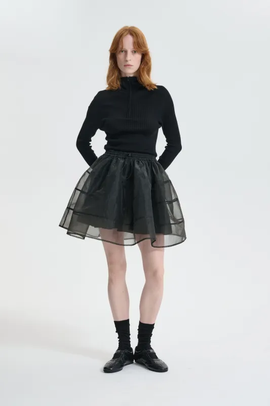CBCAYLA | SKIRT LIQUID MYRTIA BLACK made by Cecilie Bahnsen