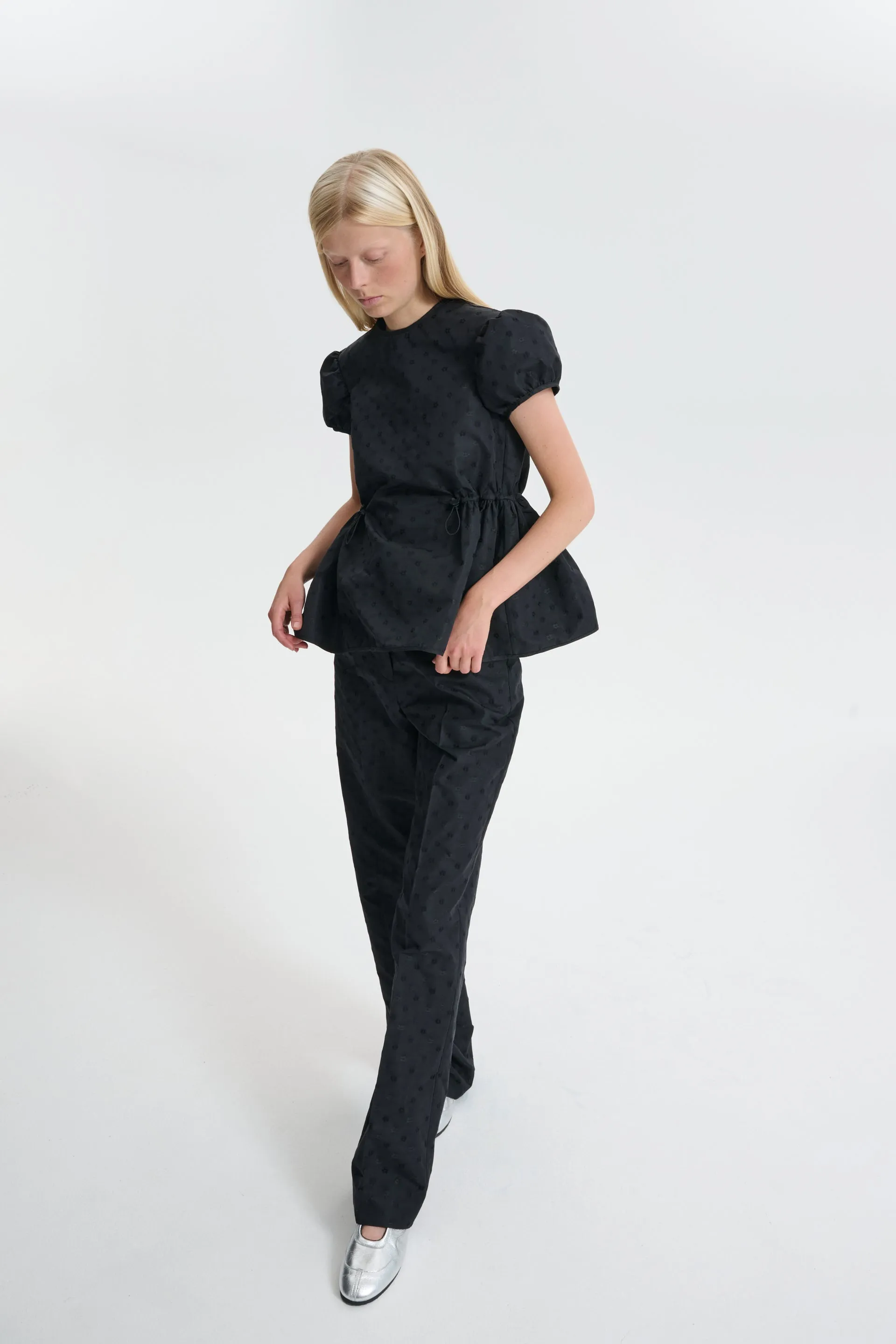 CBSONJA | TROUSERS IRIS JACCQUARD BLACK sold by Cecilie Bahnsen product image thumbnail 2
