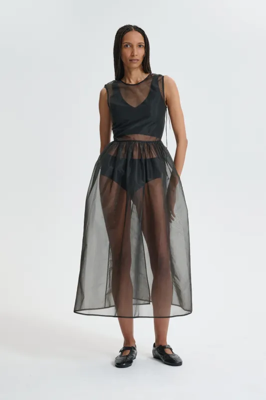 CBCAMILLA | OVERLAY LIQUID MYRTIA BLACK sold by Cecilie Bahnsen