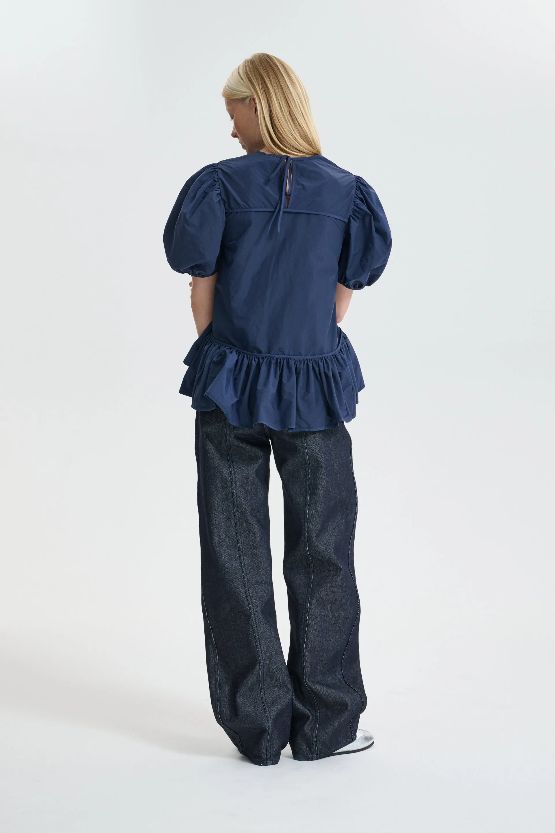 CBBALE | TOP CRISP RIPSTOP NAVY sold by Cecilie Bahnsen product image thumbnail 3