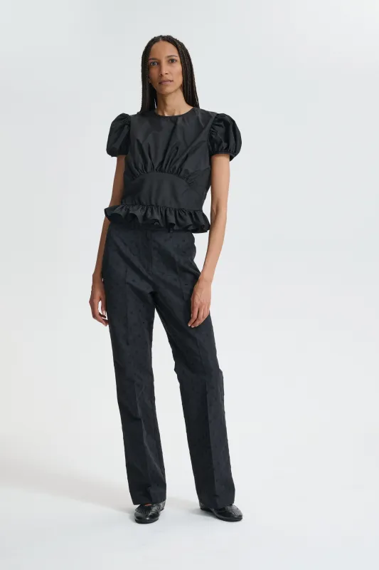 CBCRISTOBAL | TOP RECYCLED FAILLE BLACK made by Cecilie Bahnsen