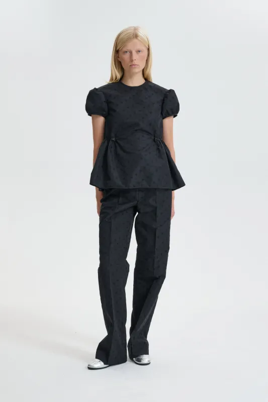 CBCHIARA | TOP IRIS JACCQUARD BLACK made by Cecilie Bahnsen