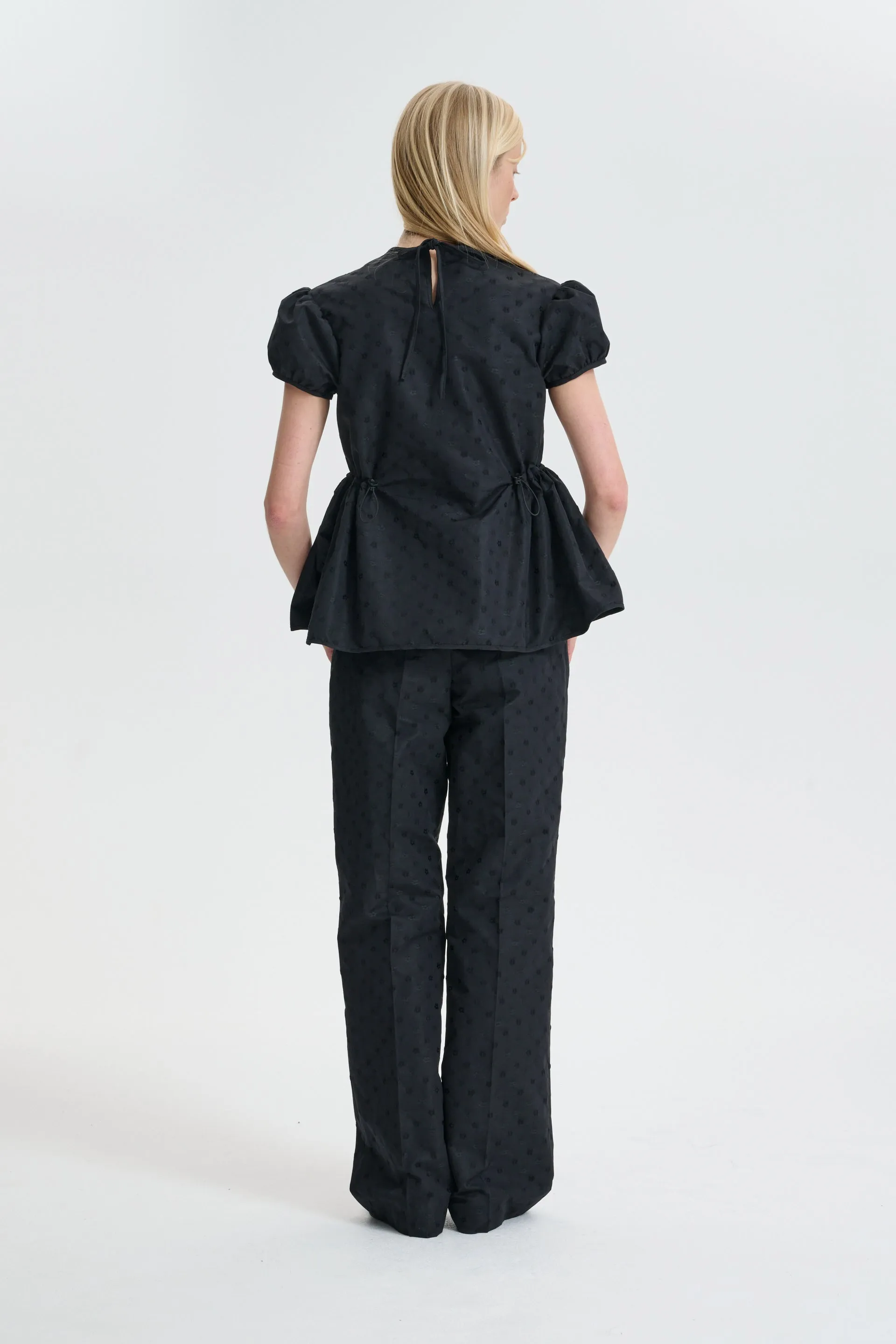 CBCHIARA | TOP IRIS JACCQUARD BLACK sold by Cecilie Bahnsen product image thumbnail 3