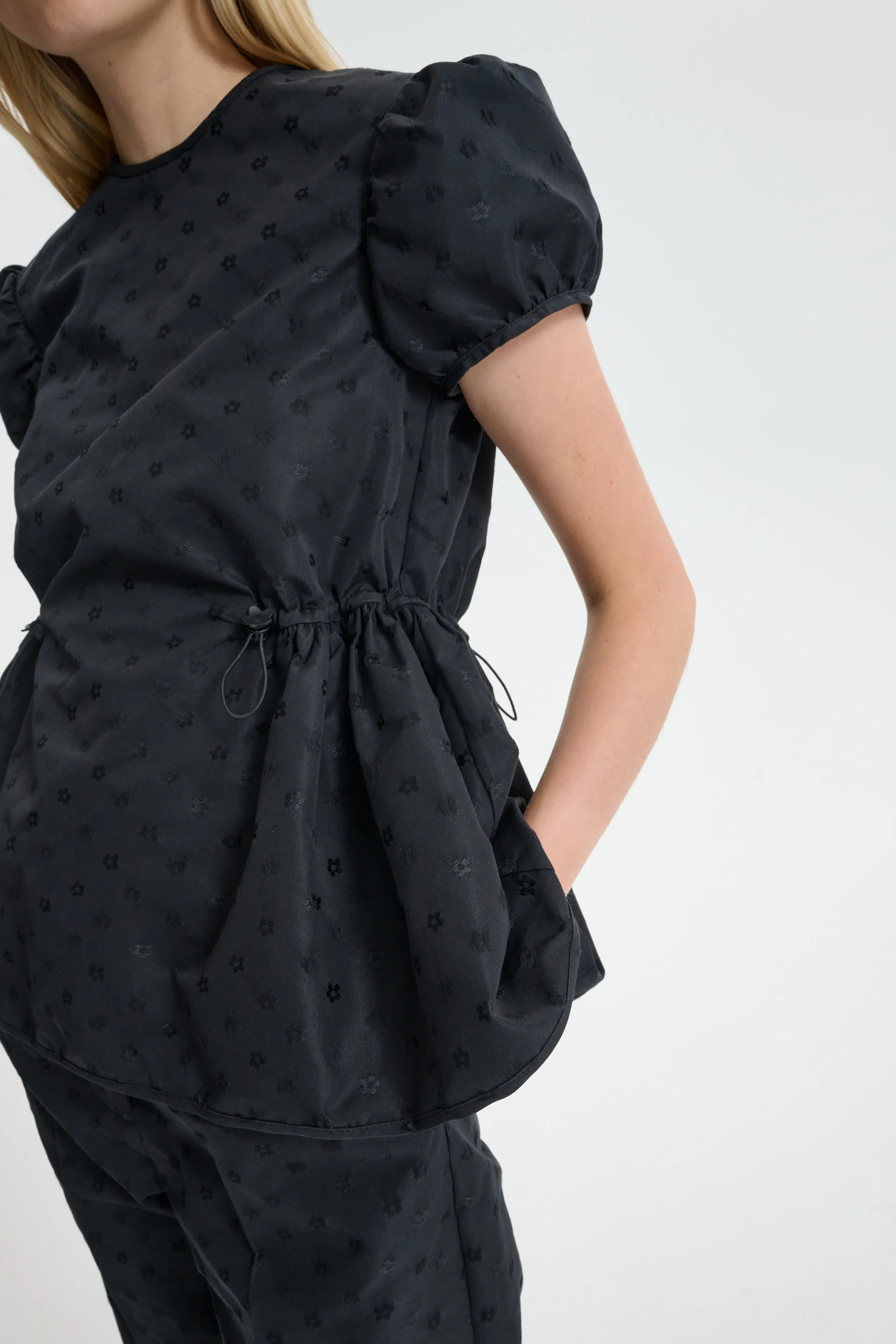 CBCHIARA | TOP IRIS JACCQUARD BLACK sold by Cecilie Bahnsen product image thumbnail 2