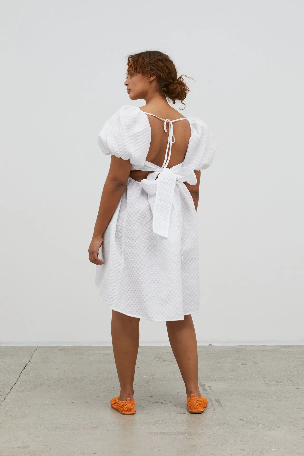 TILDE | DRESS BLOSSOM MATELASSE WHITE sold by Cecilie Bahnsen product image thumbnail 2