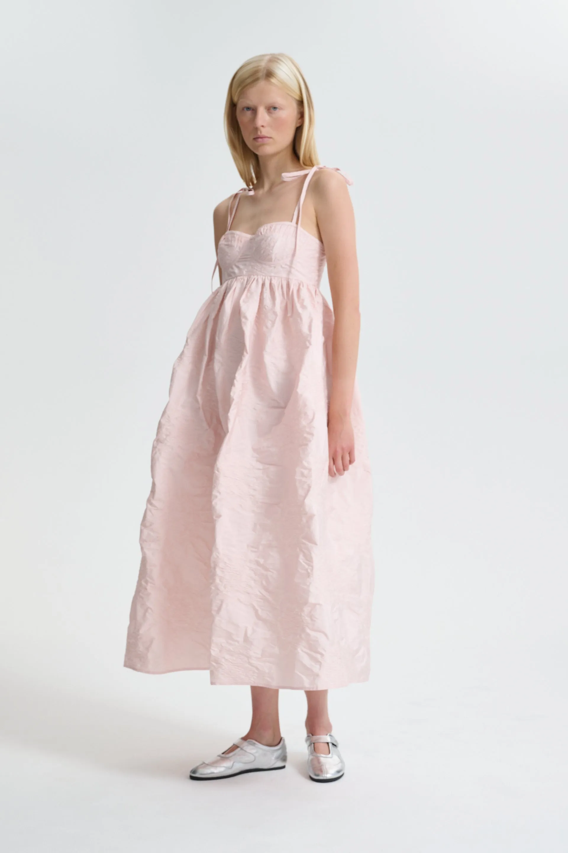 CBALENA | DRESS BORUS JACQUARD BLUSH PINK sold by Cecilie Bahnsen product image thumbnail 4