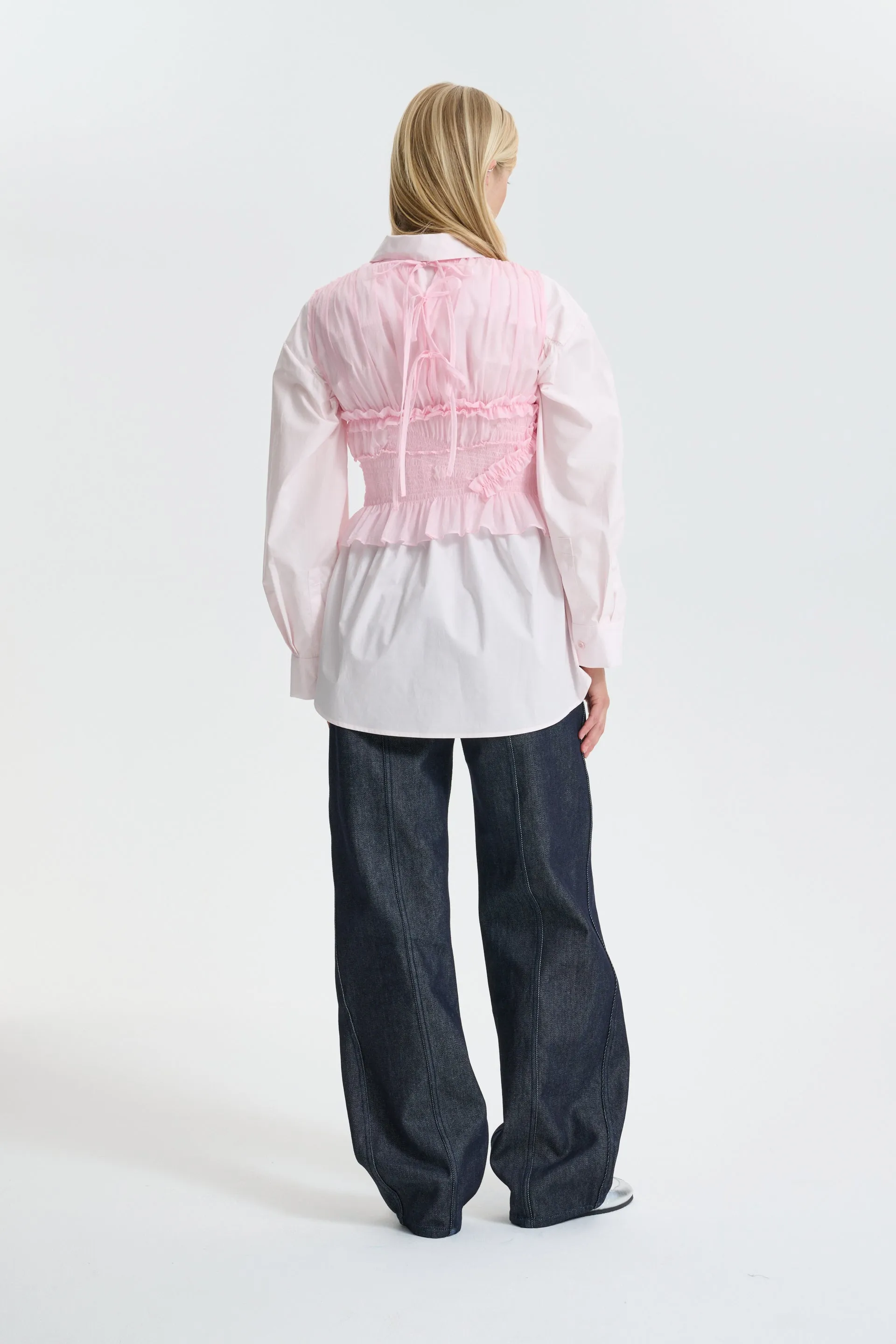 CBUPHI | TOP SHEER RIPSTOP BLUSH PINK sold by Cecilie Bahnsen product image thumbnail 2