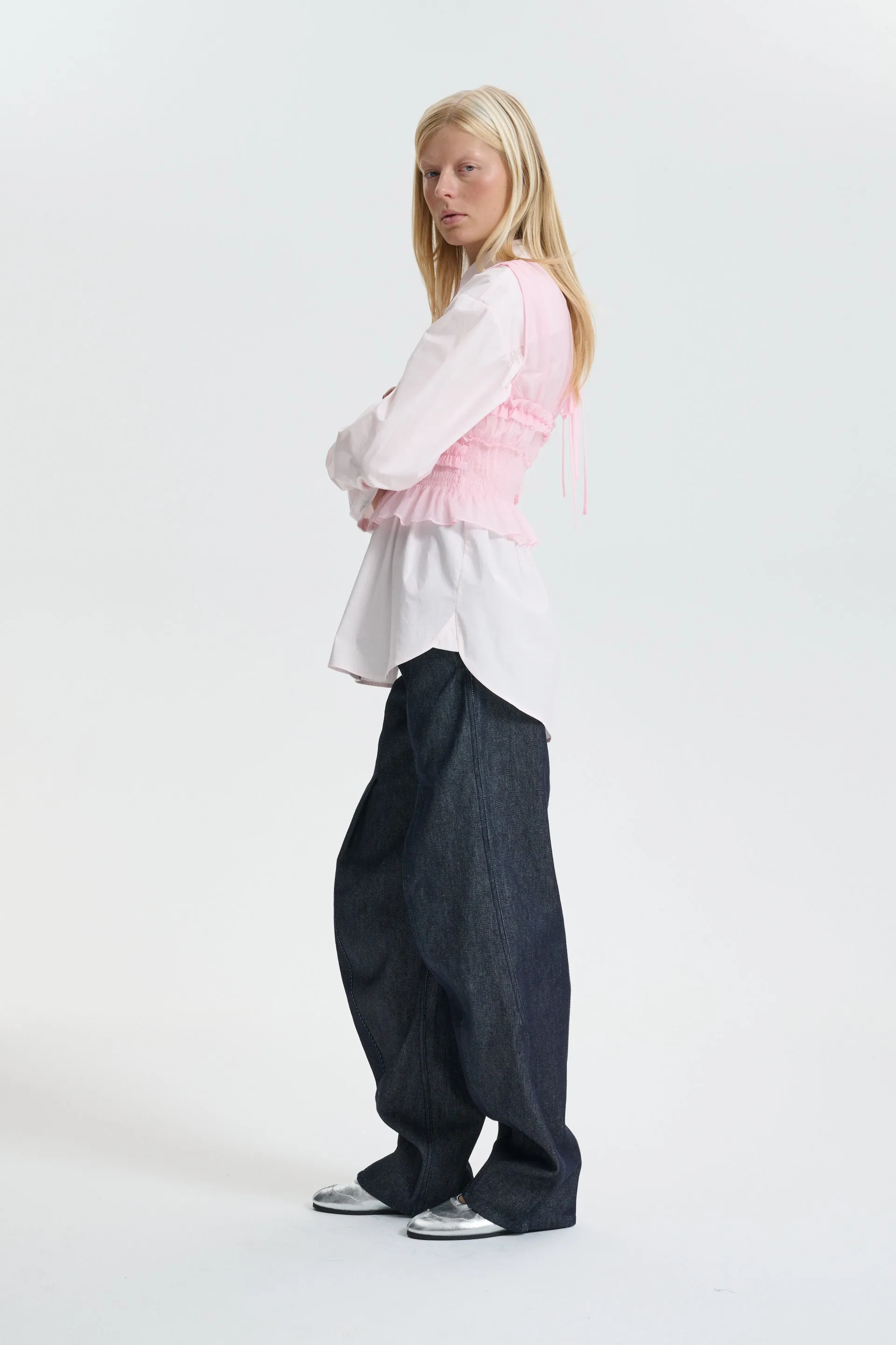 CBUPHI | TOP SHEER RIPSTOP BLUSH PINK sold by Cecilie Bahnsen product image thumbnail 3