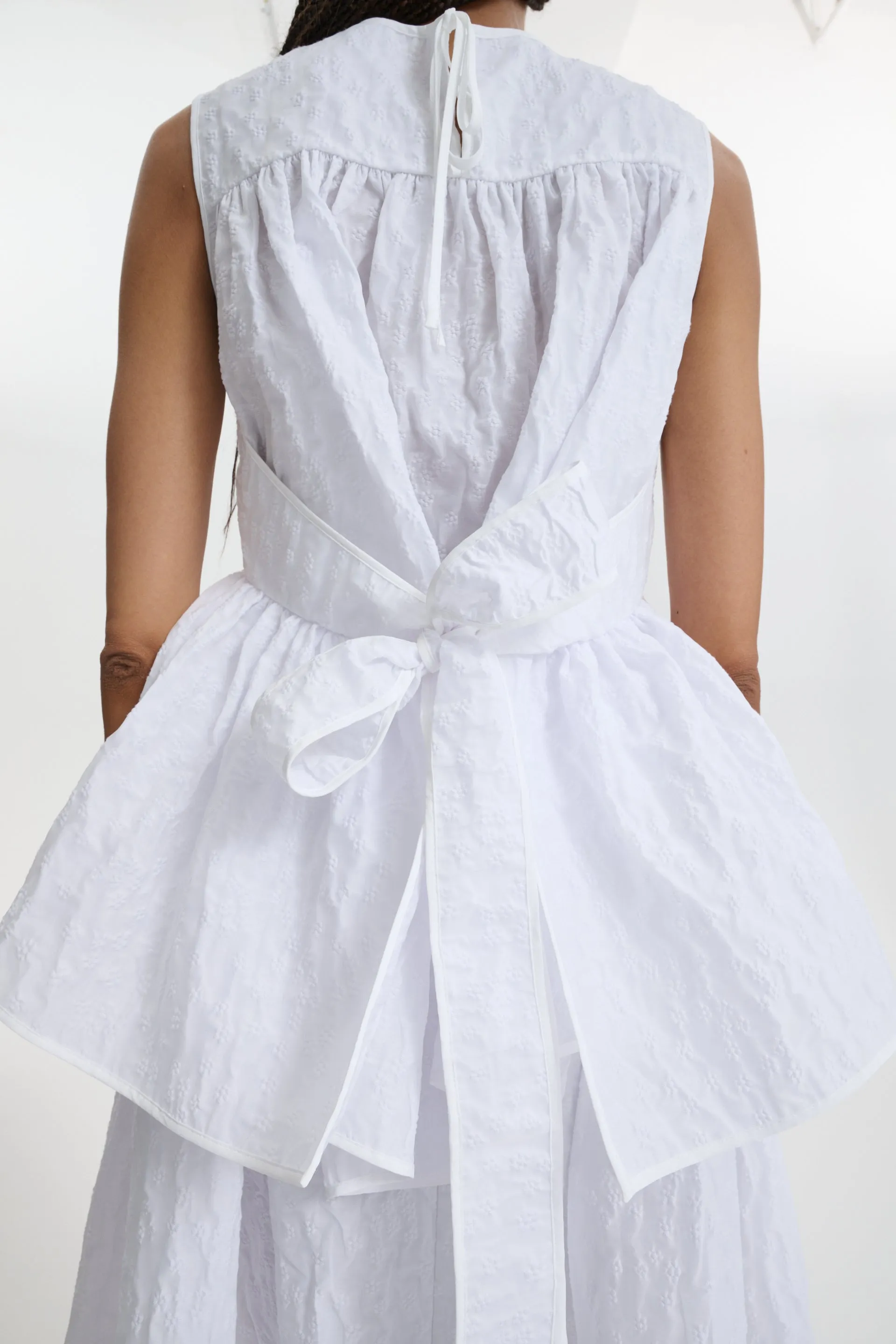 CBEA | TOP MARGUERITTE CLOQUÉ WHITE sold by Cecilie Bahnsen product image thumbnail 3