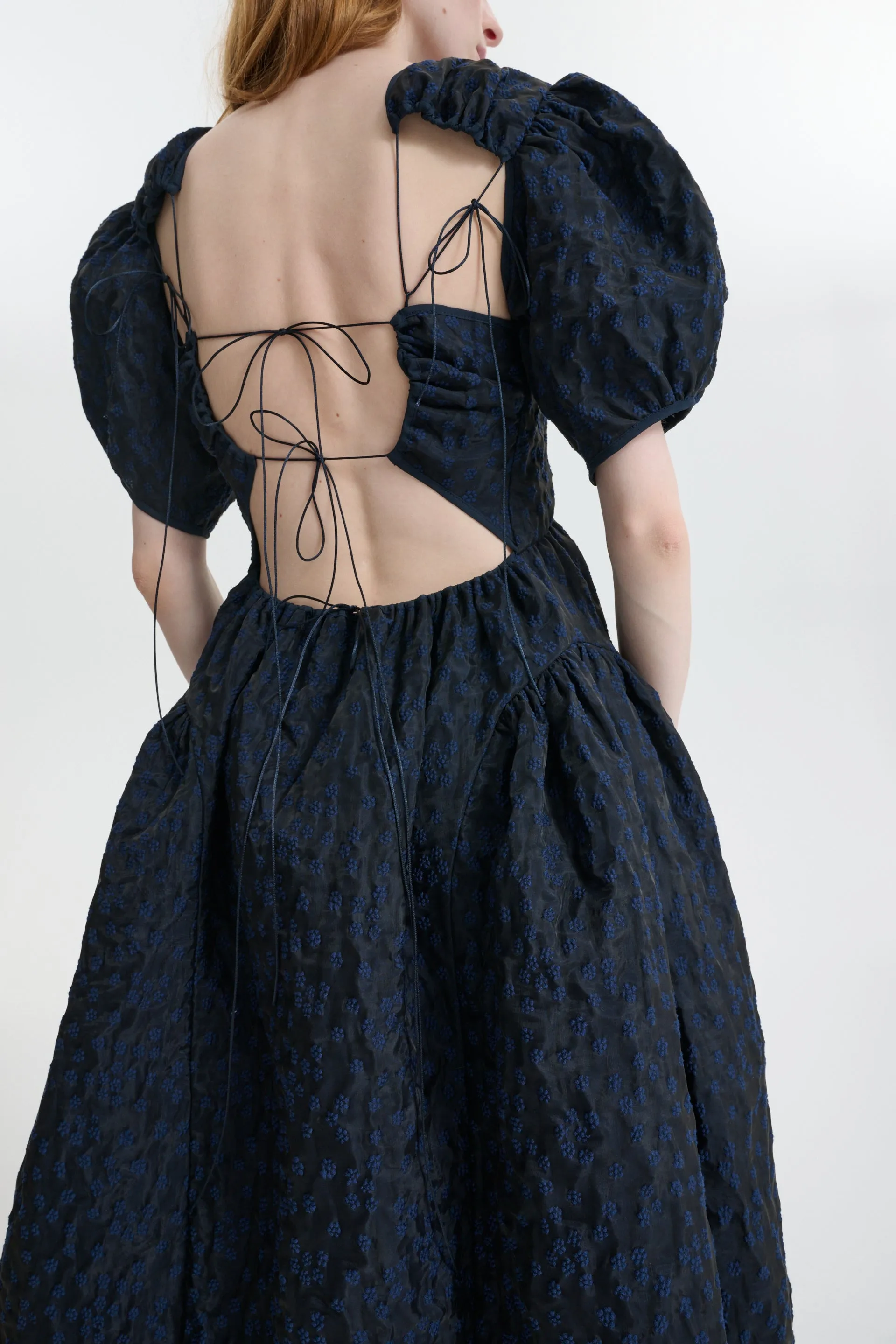 CBCATRINE | DRESS MARGUERITTE CLOQUÉ NAVY sold by Cecilie Bahnsen product image thumbnail 3