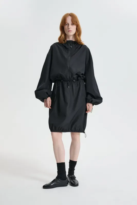 CBAISHA | BLOUSON JACKET RECYCLED FAILLE BLACK made by Cecilie Bahnsen