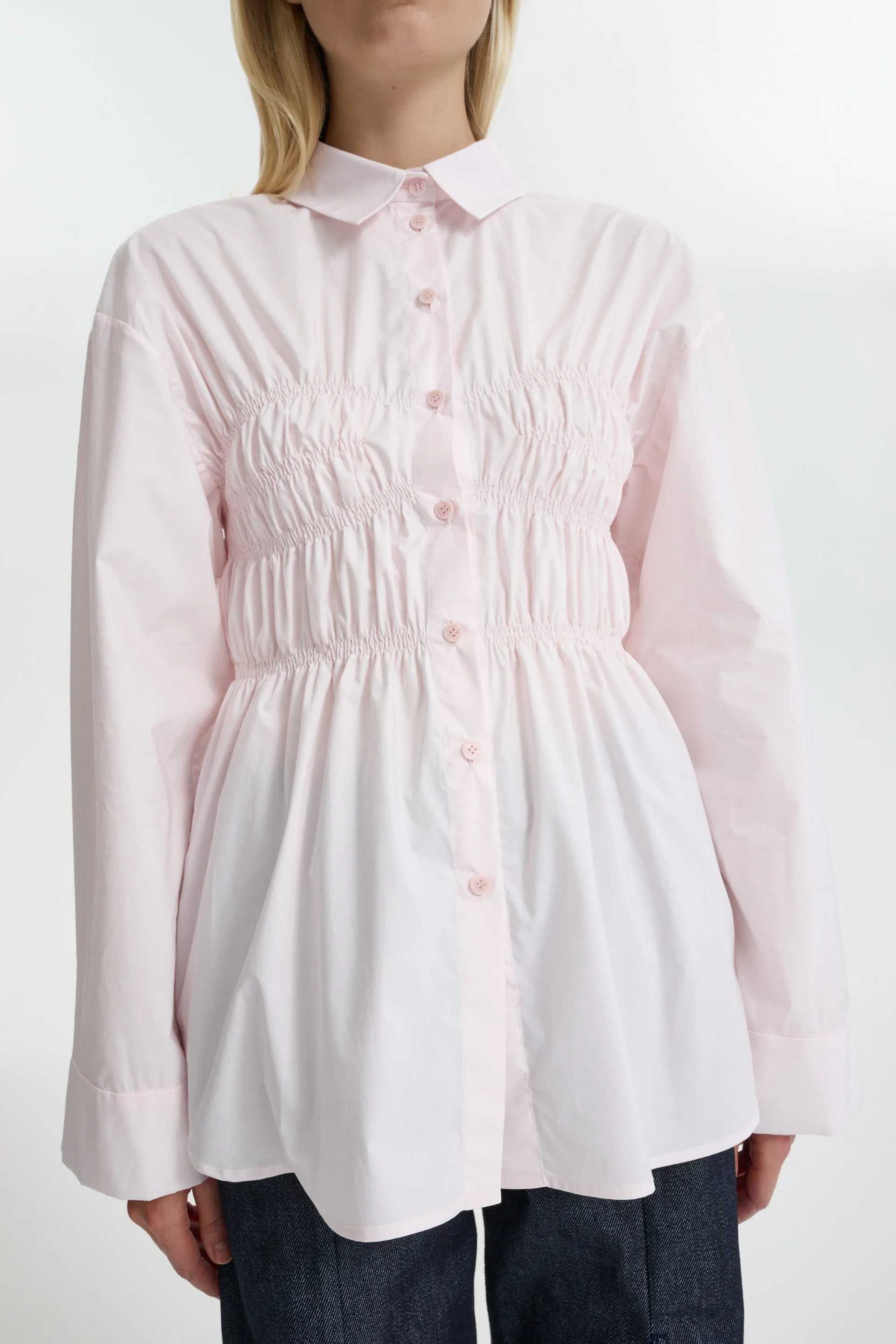 CBBRAXTON | SHIRT COTTON BLUSH PINK sold by Cecilie Bahnsen product image thumbnail 2