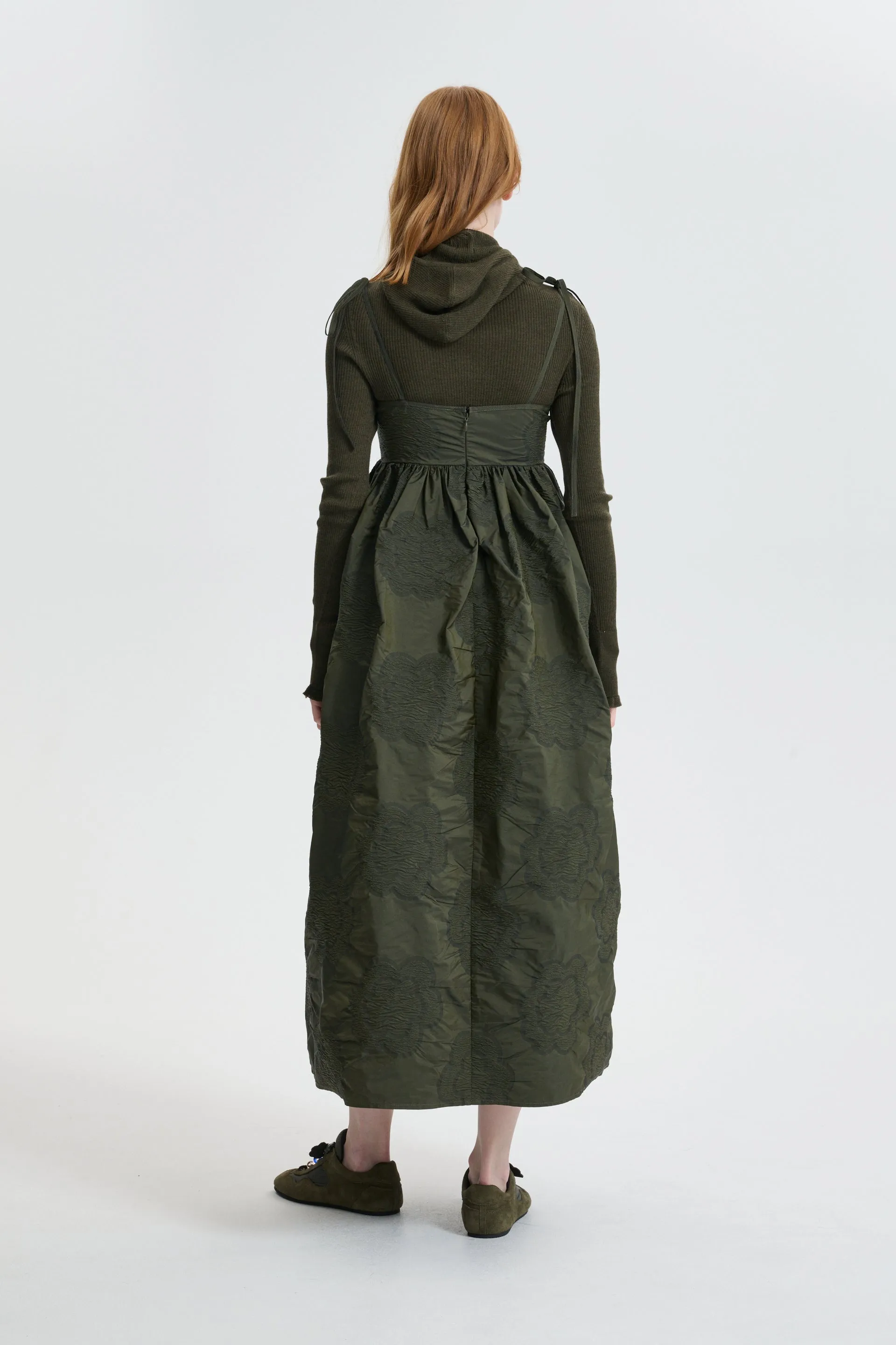 CBBELMA | HOODIE SUMMER MERINO KNIT OLIVE sold by Cecilie Bahnsen product image thumbnail 4
