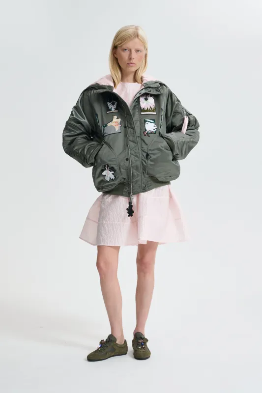 ALPHA X CB N-2B | PATCH OS NYLON VINTAGE GREEN made by Alpha Industries