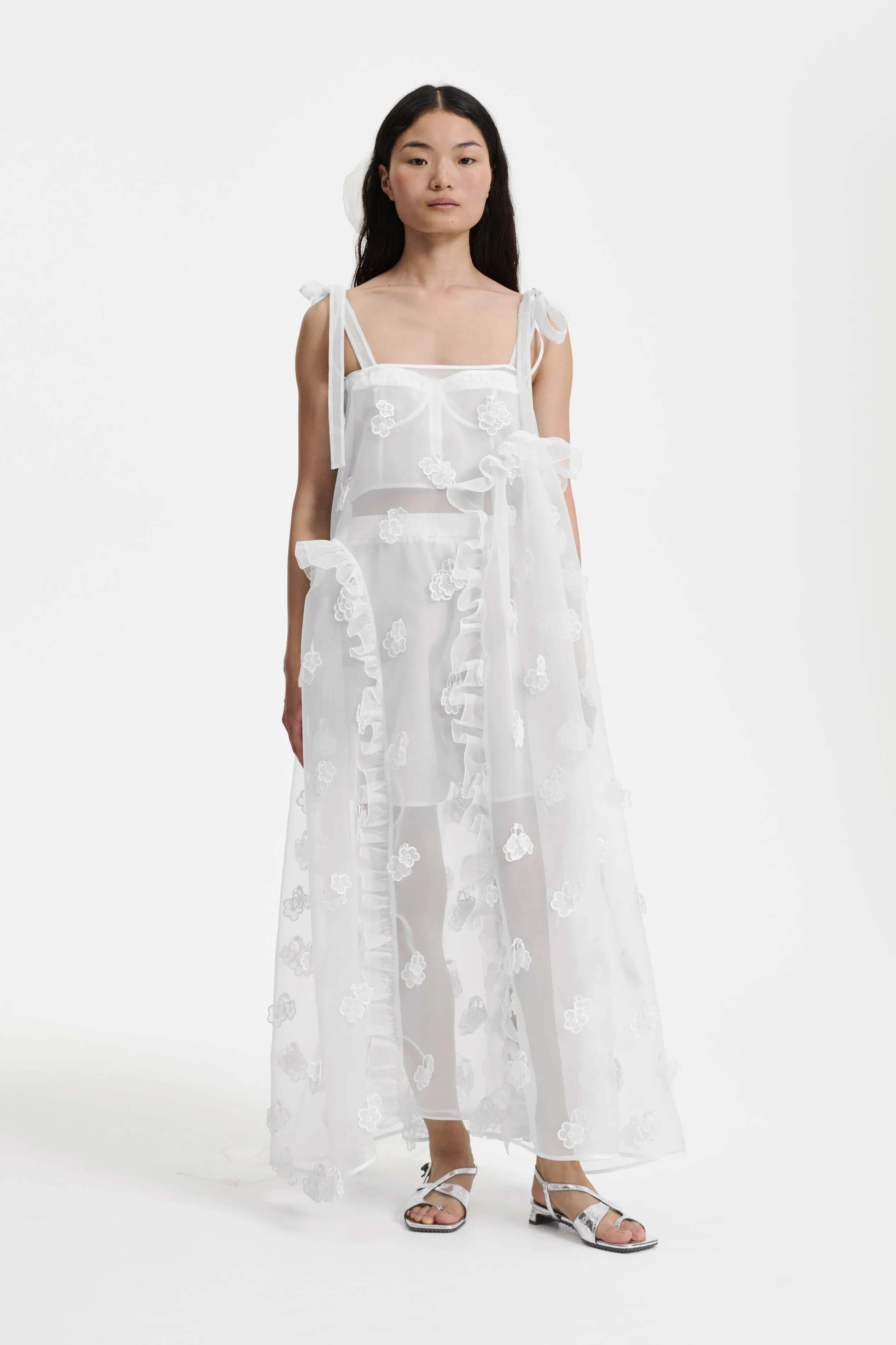 OSWALD | DRESS KIRI EMBROIDERY WHITE sold by Cecilie Bahnsen product image thumbnail 2