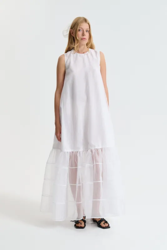 CBDOLLY | GOWN LIQUID MYRTIA WHITE BRIDAL made by Cecilie Bahnsen