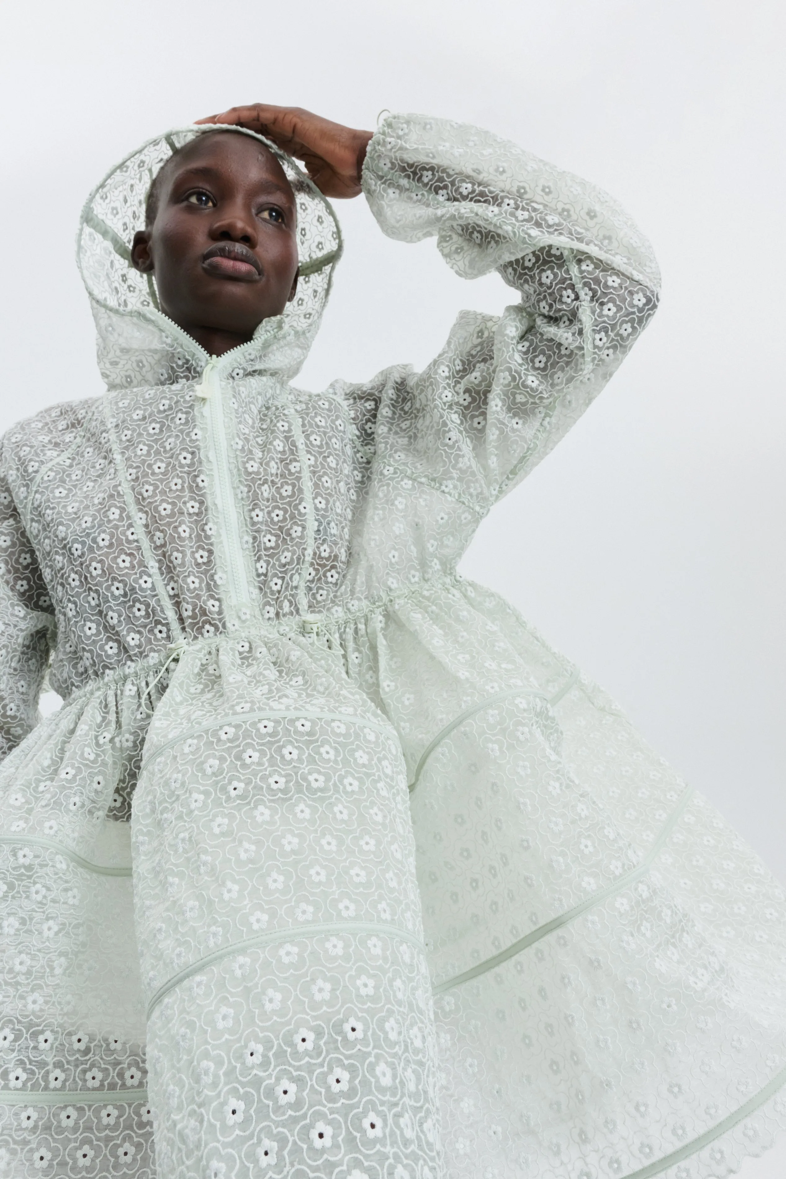 CBFREESIA | DRESS MEADOW EMBROIDERY MINT sold by Cecilie Bahnsen product image thumbnail 3