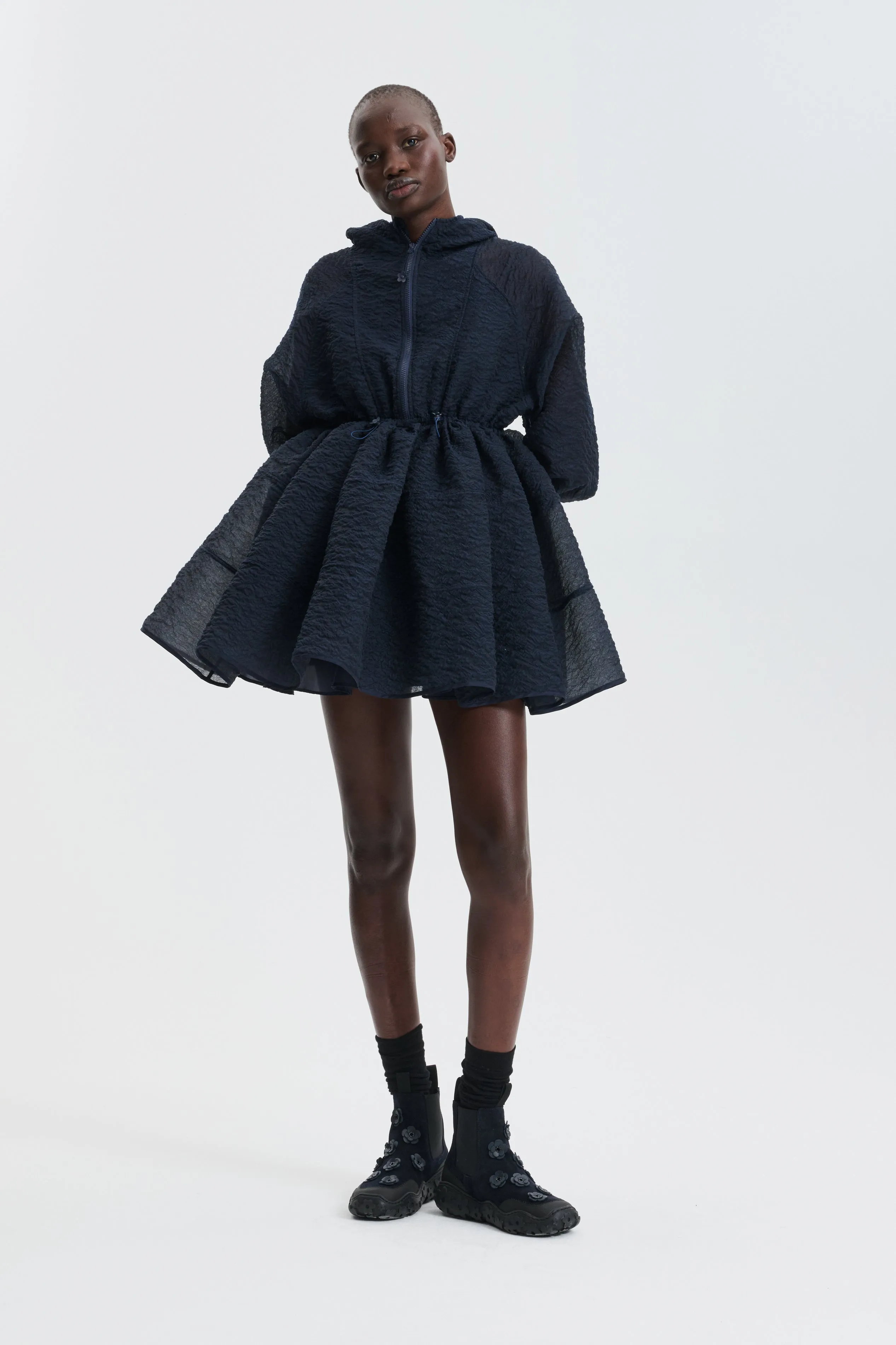 CBFREESIA | DRESS BRODIA MATELASSÉ NAVY sold by Cecilie Bahnsen product image thumbnail 2