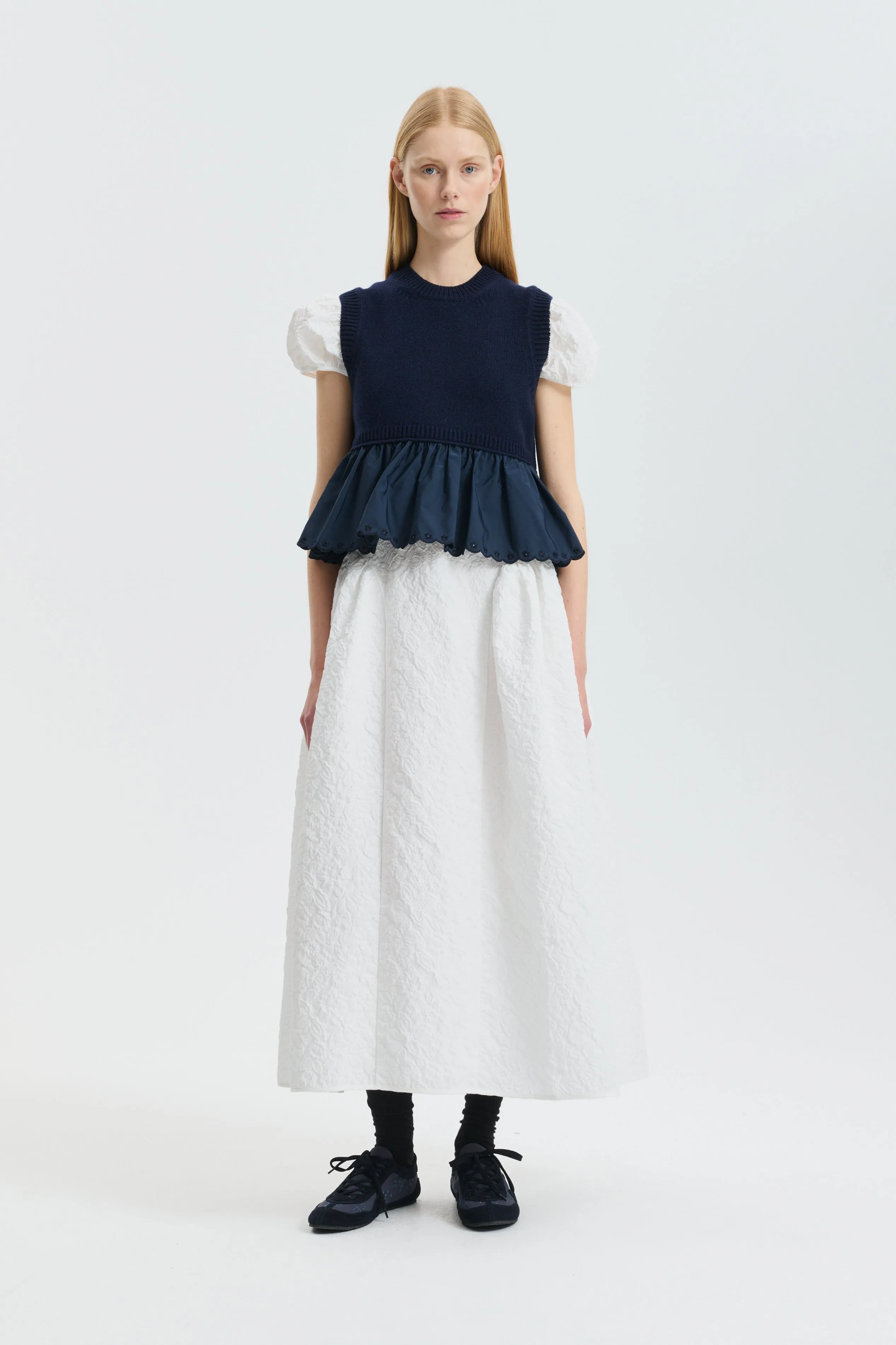 CBCLEOPATRA | DRESS FLORATINI MATELASSÉ WHITE sold by Cecilie Bahnsen product image thumbnail 5