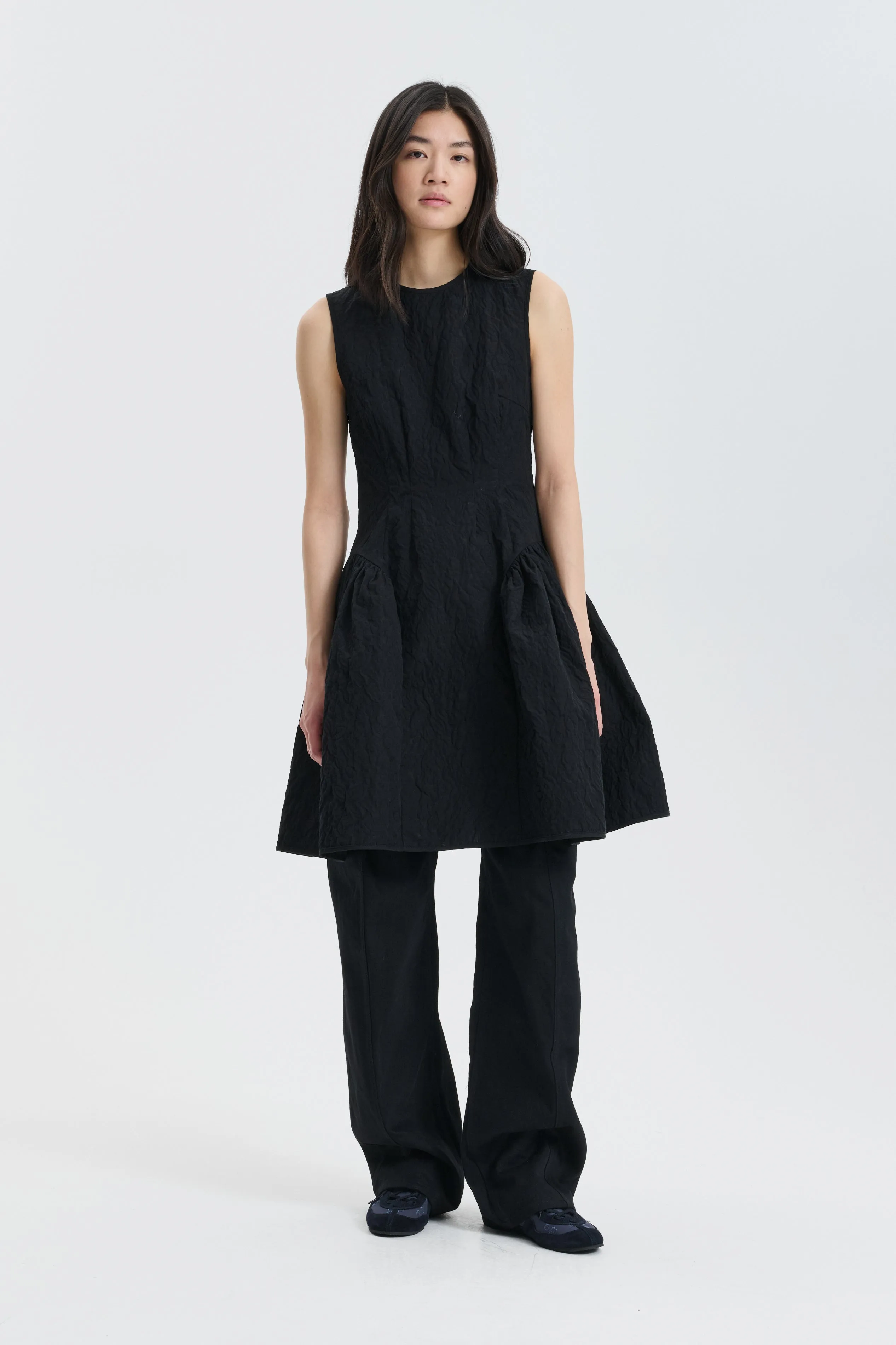 CBFLODIE | DRESS FLORATINI MATELASSÉ BLACK sold by Cecilie Bahnsen product image thumbnail 4