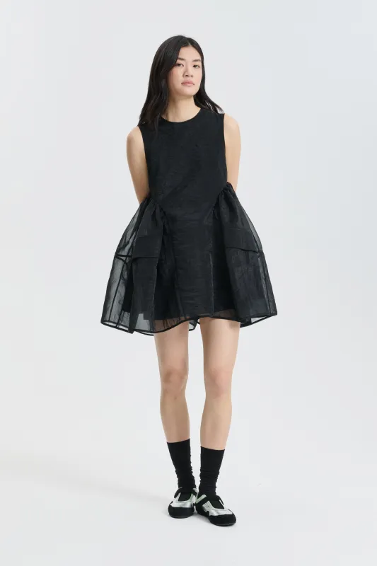 CBDIMMON | DRESS LIQUID MYRTIA BLACK made by Cecilie Bahnsen