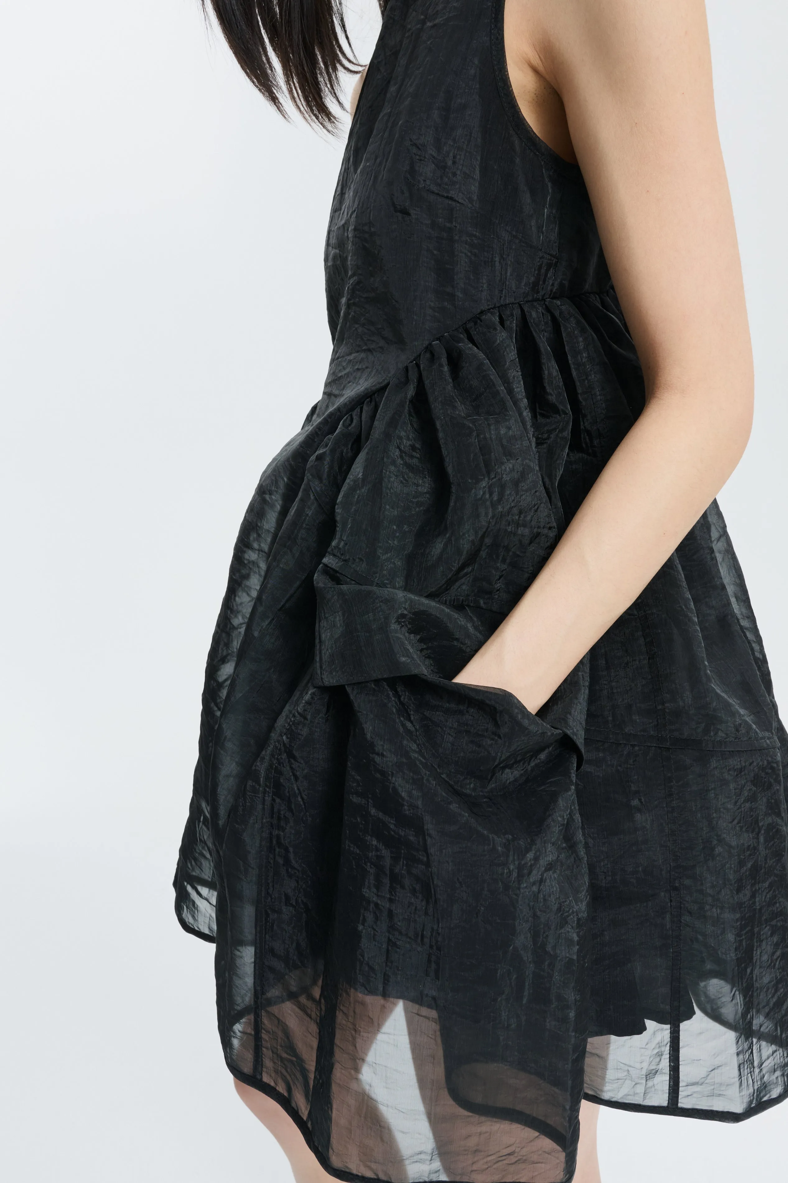 CBDIMMON | DRESS LIQUID MYRTIA BLACK sold by Cecilie Bahnsen product image thumbnail 3