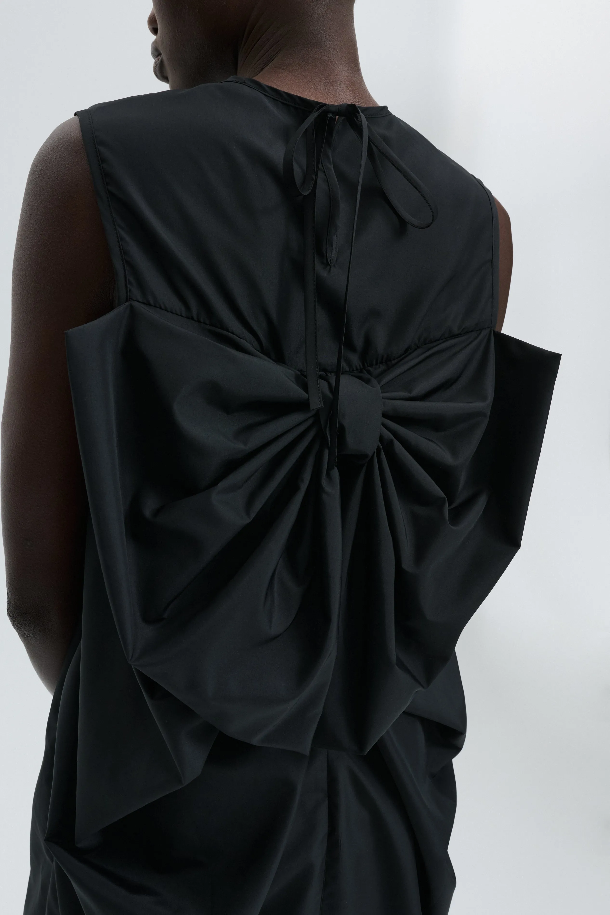 CBFEERO | DRESS RECYCLED FAILLE BLACK sold by Cecilie Bahnsen product image thumbnail 4