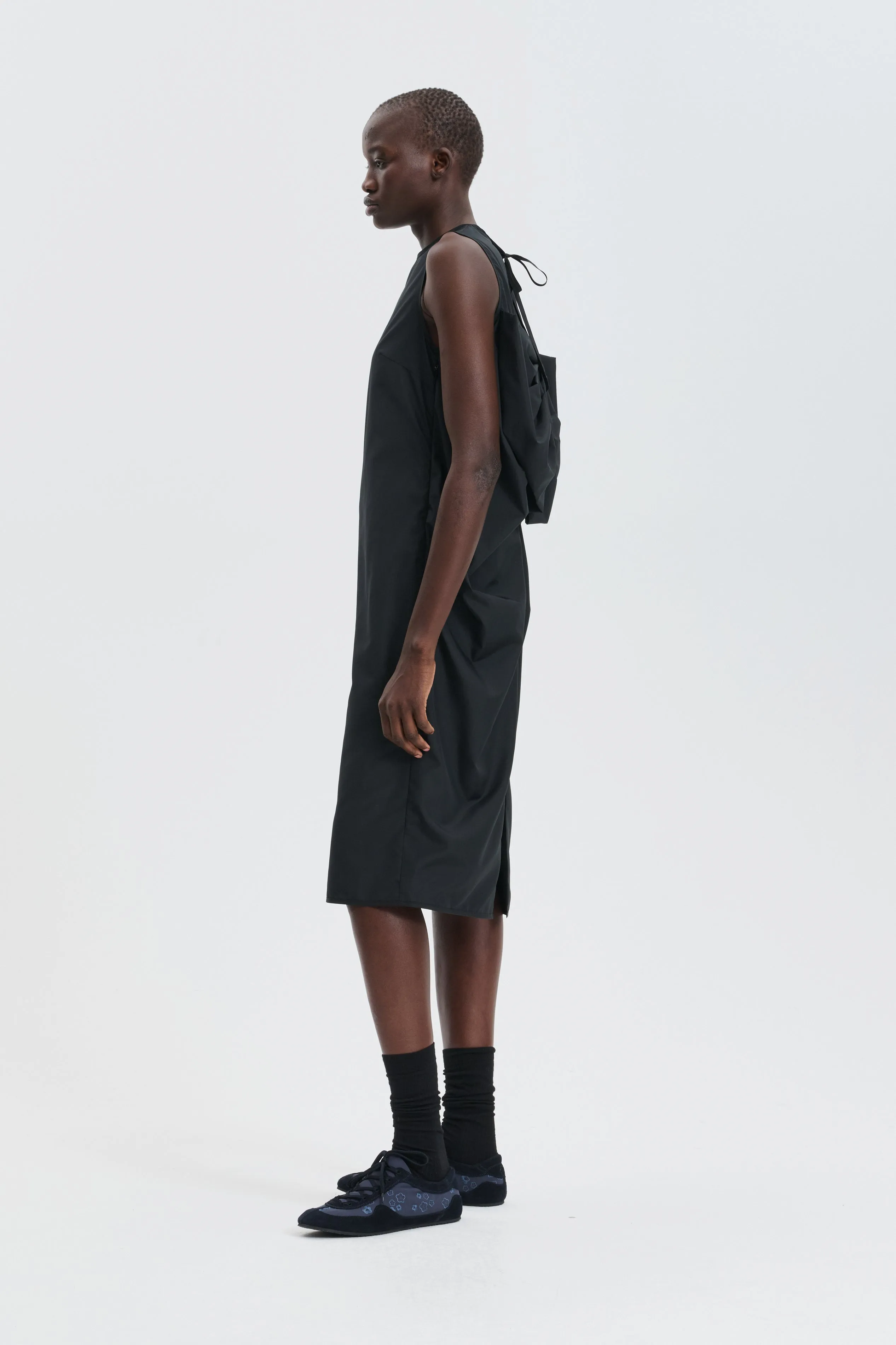 CBFEERO | DRESS RECYCLED FAILLE BLACK sold by Cecilie Bahnsen product image thumbnail 3