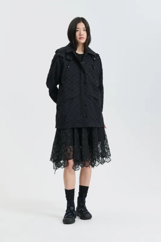 CBFINN | JACKET WINDFLOWER TECH BLACK made by Cecilie Bahnsen