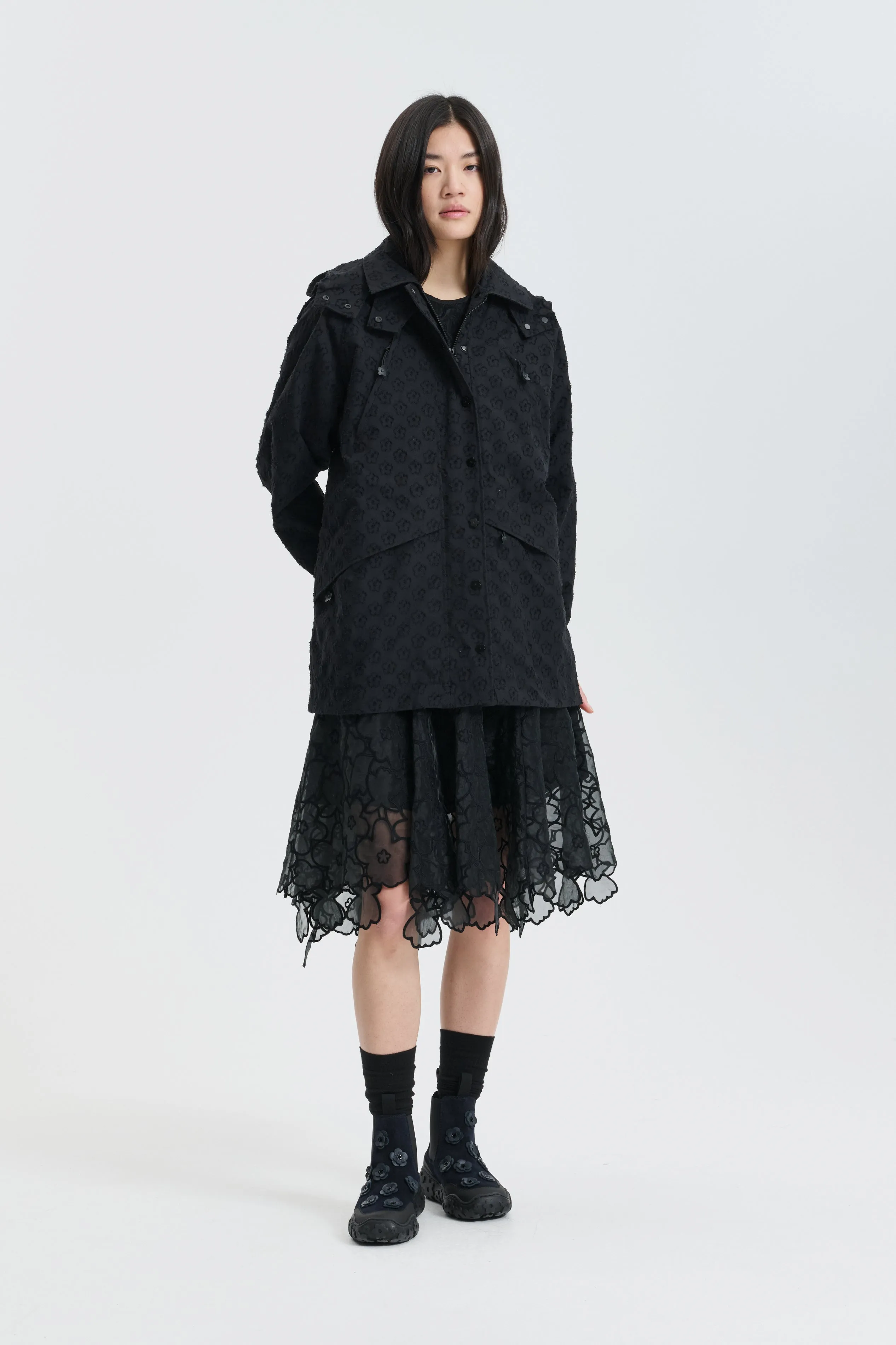 CBFINN | JACKET WINDFLOWER TECH BLACK sold by Cecilie Bahnsen