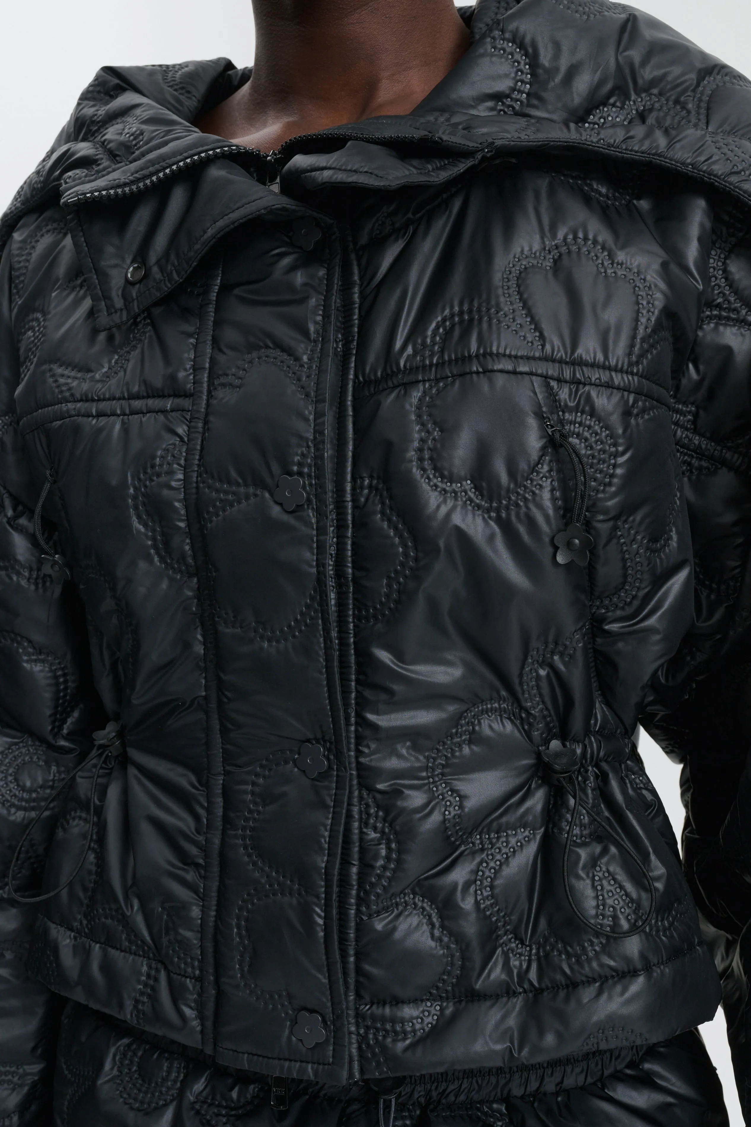 CBFLAVO | JACKET FLORAL EMBOSSMENT BLACK sold by Cecilie Bahnsen product image thumbnail 3