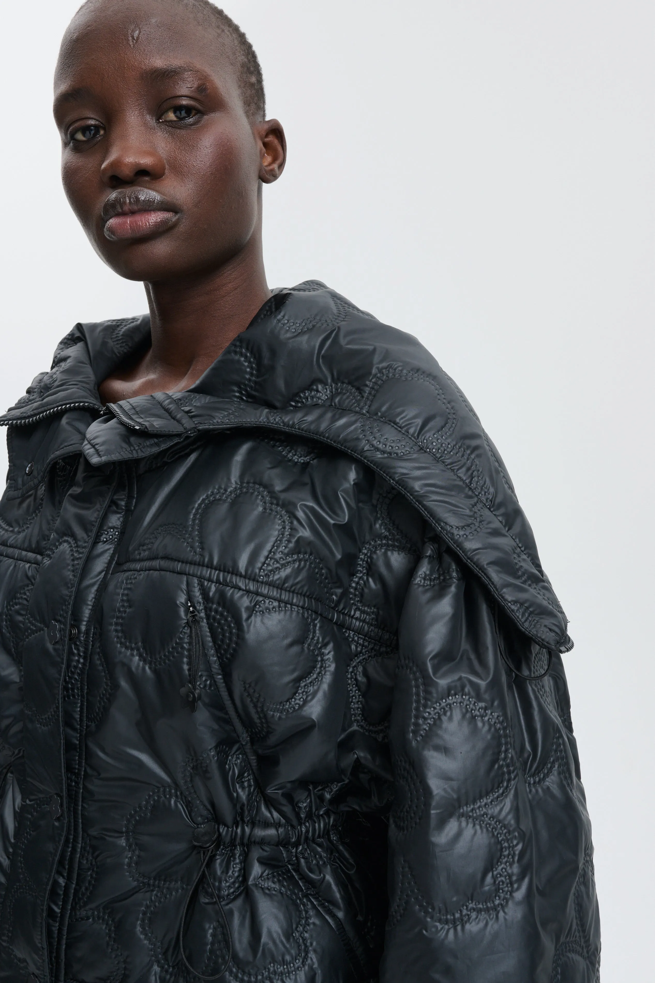 CBFLAVO | JACKET FLORAL EMBOSSMENT BLACK sold by Cecilie Bahnsen product image thumbnail 4