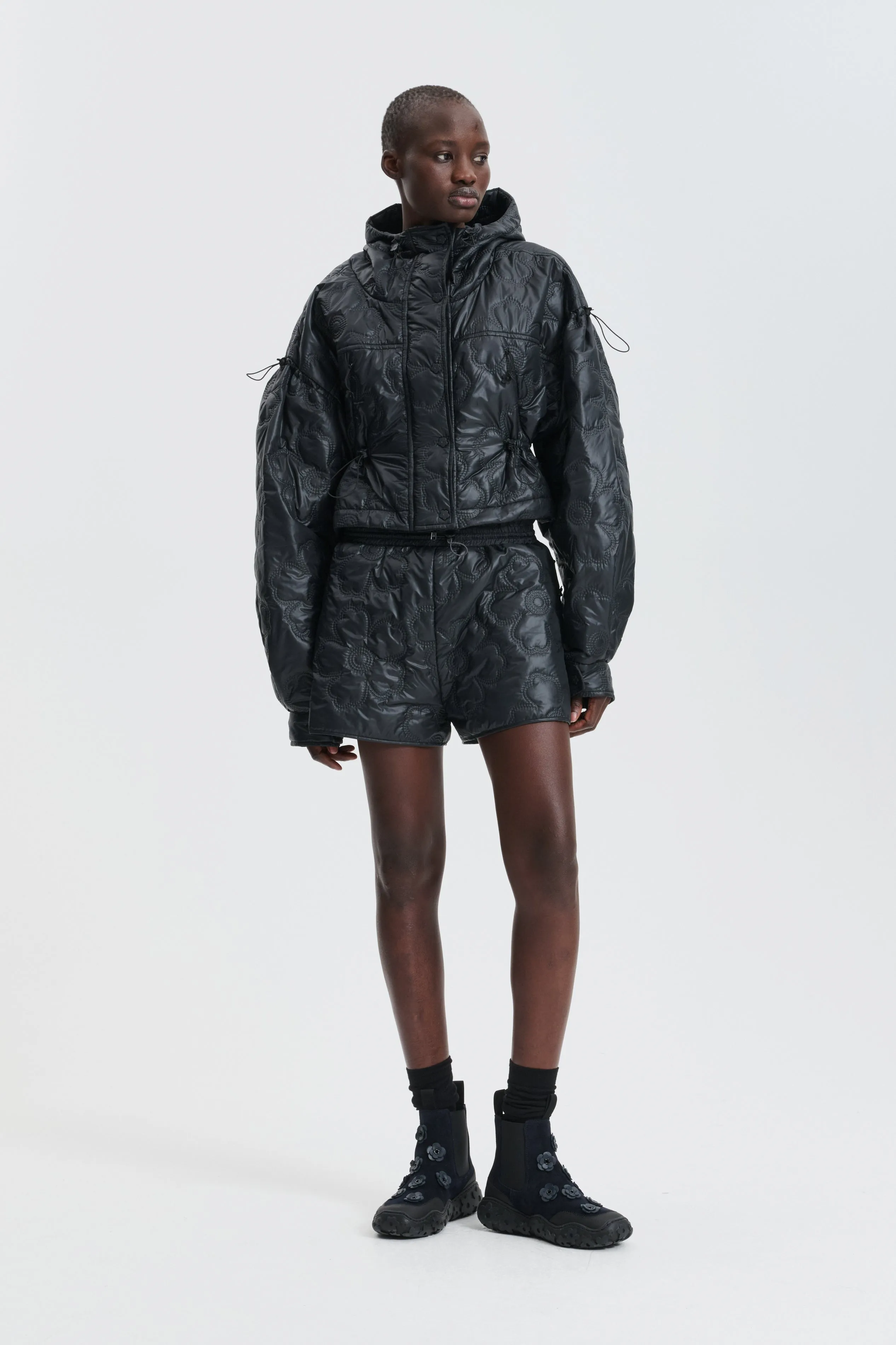 CBFLAVO | JACKET FLORAL EMBOSSMENT BLACK sold by Cecilie Bahnsen