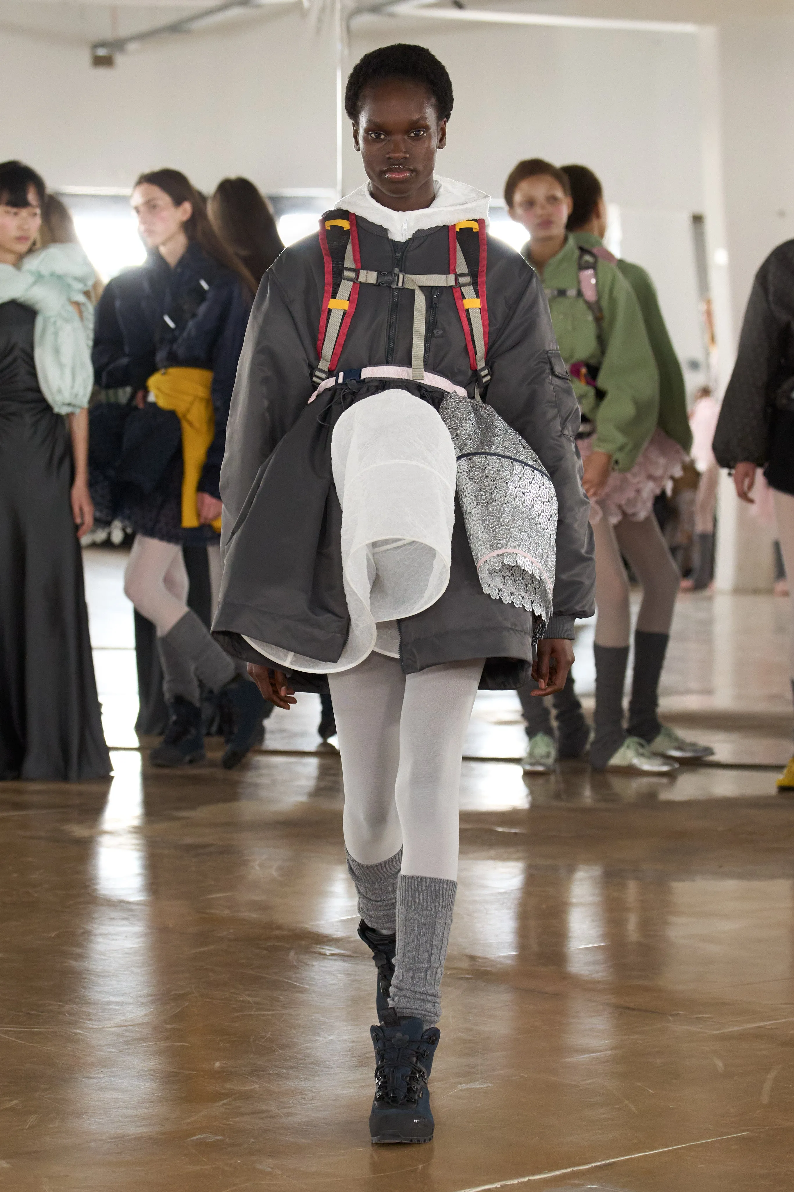 CBFRANCIS | JACKET TECHNICAL NYLON GREY sold by Cecilie Bahnsen