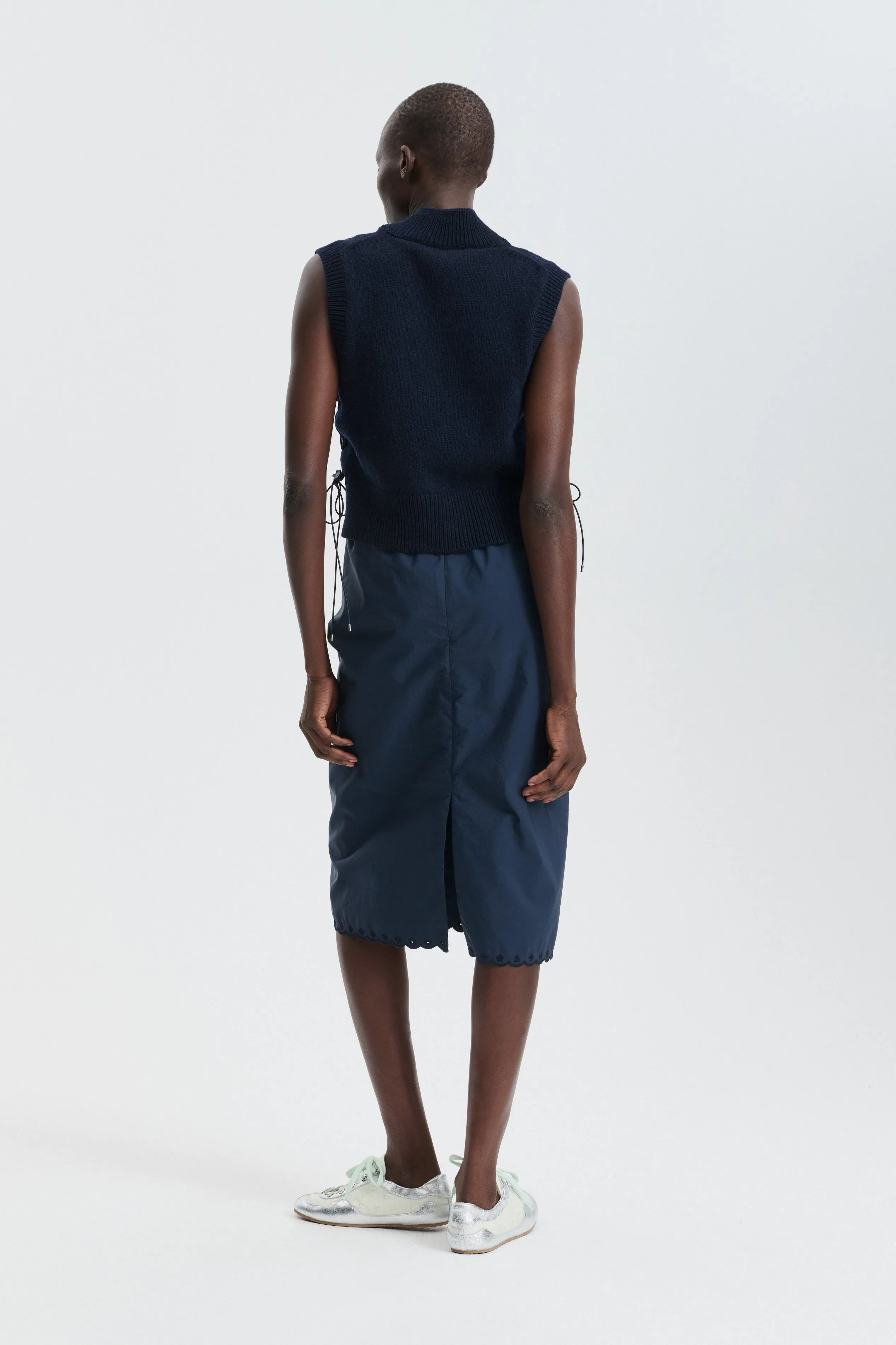 CBFLEETWOOD | VEST WINTER LAMBSWOOL NAVY sold by Cecilie Bahnsen product image thumbnail 2