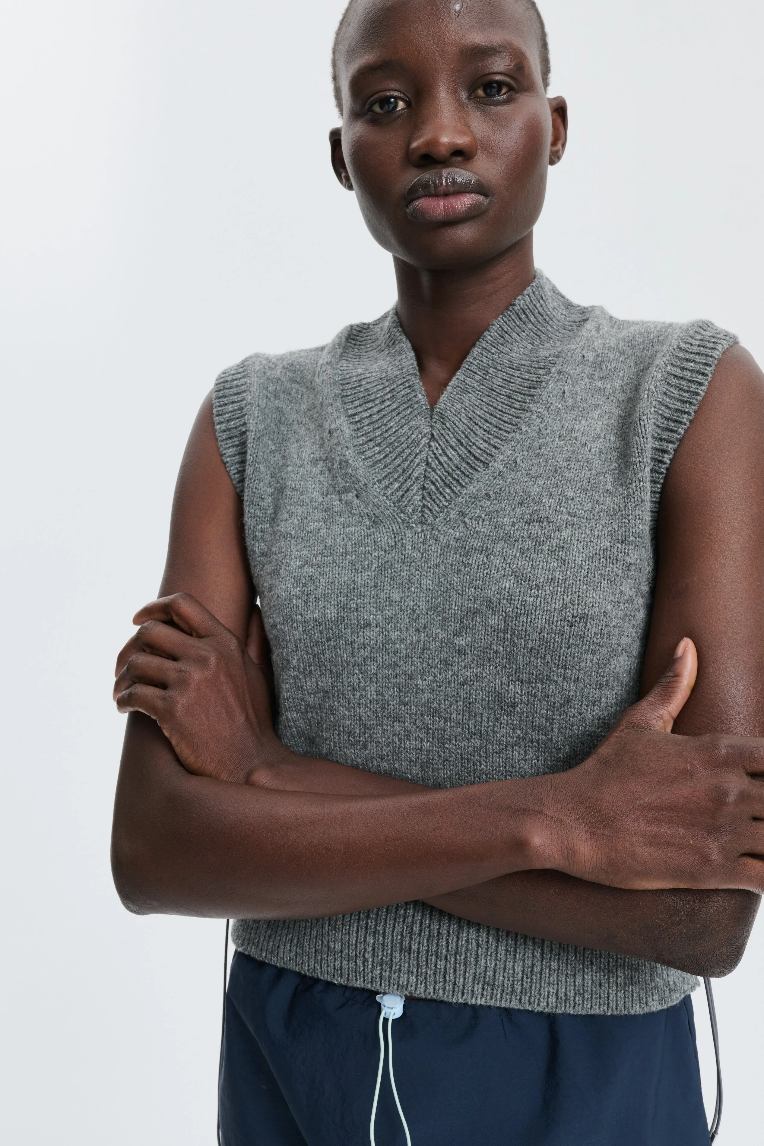 CBFLEETWOOD | VEST WINTER LAMBSWOOL GREY sold by Cecilie Bahnsen product image thumbnail 3