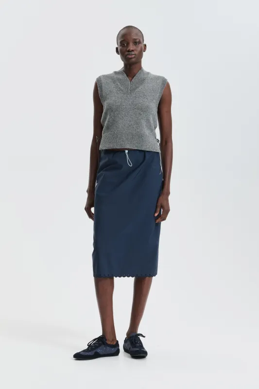 CBFLEETWOOD | VEST WINTER LAMBSWOOL GREY sold by Cecilie Bahnsen