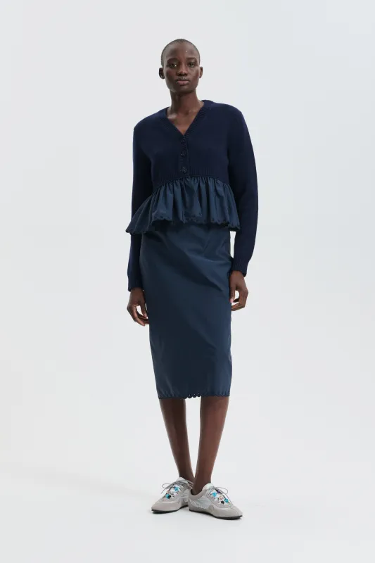 CBFUBO | CARDIGAN CLASSIC CASHMERE NAVY made by Cecilie Bahnsen