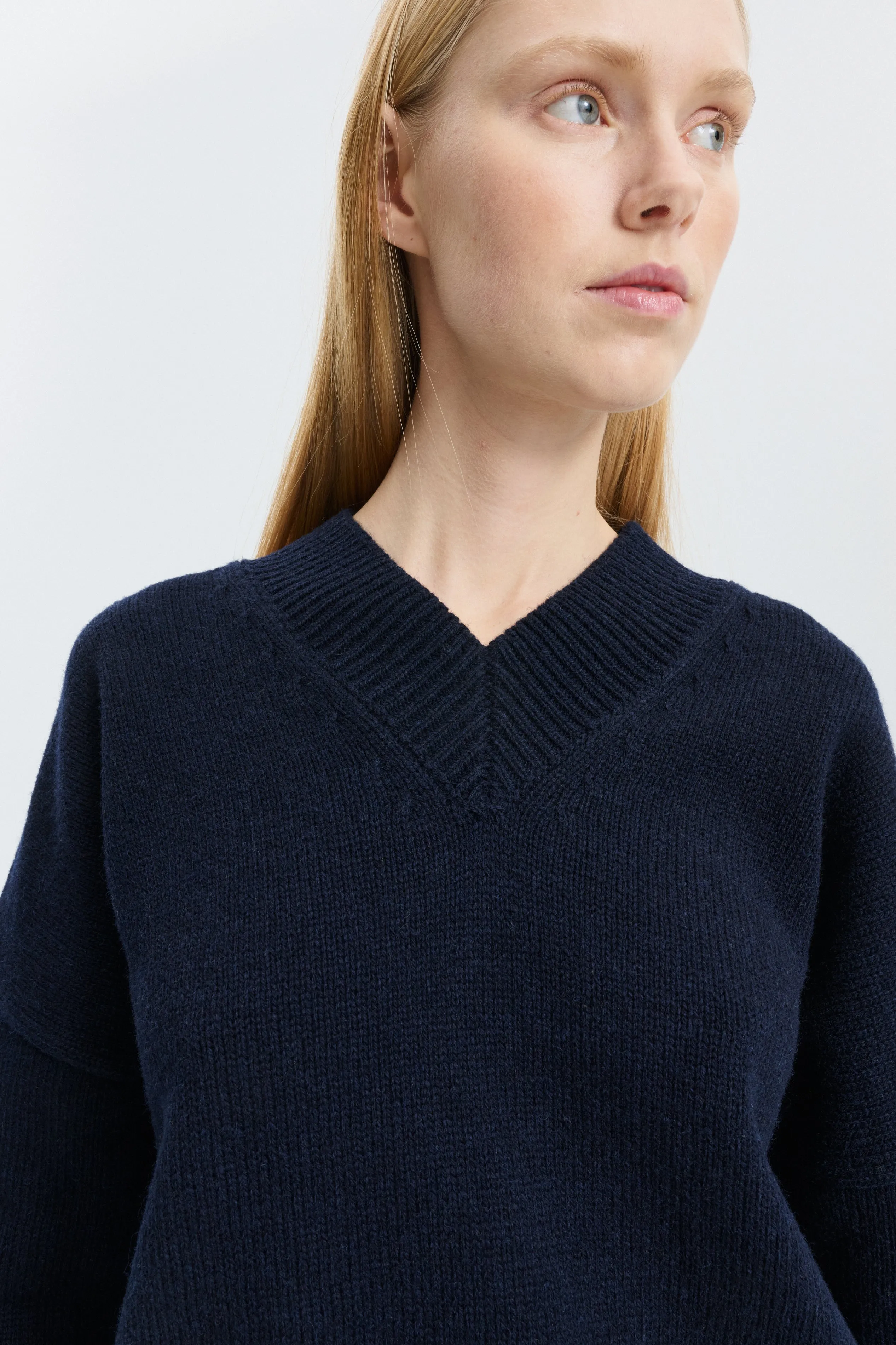 CBFENNE | JUMPER WINTER LAMBSWOOL NAVY sold by Cecilie Bahnsen product image thumbnail 3